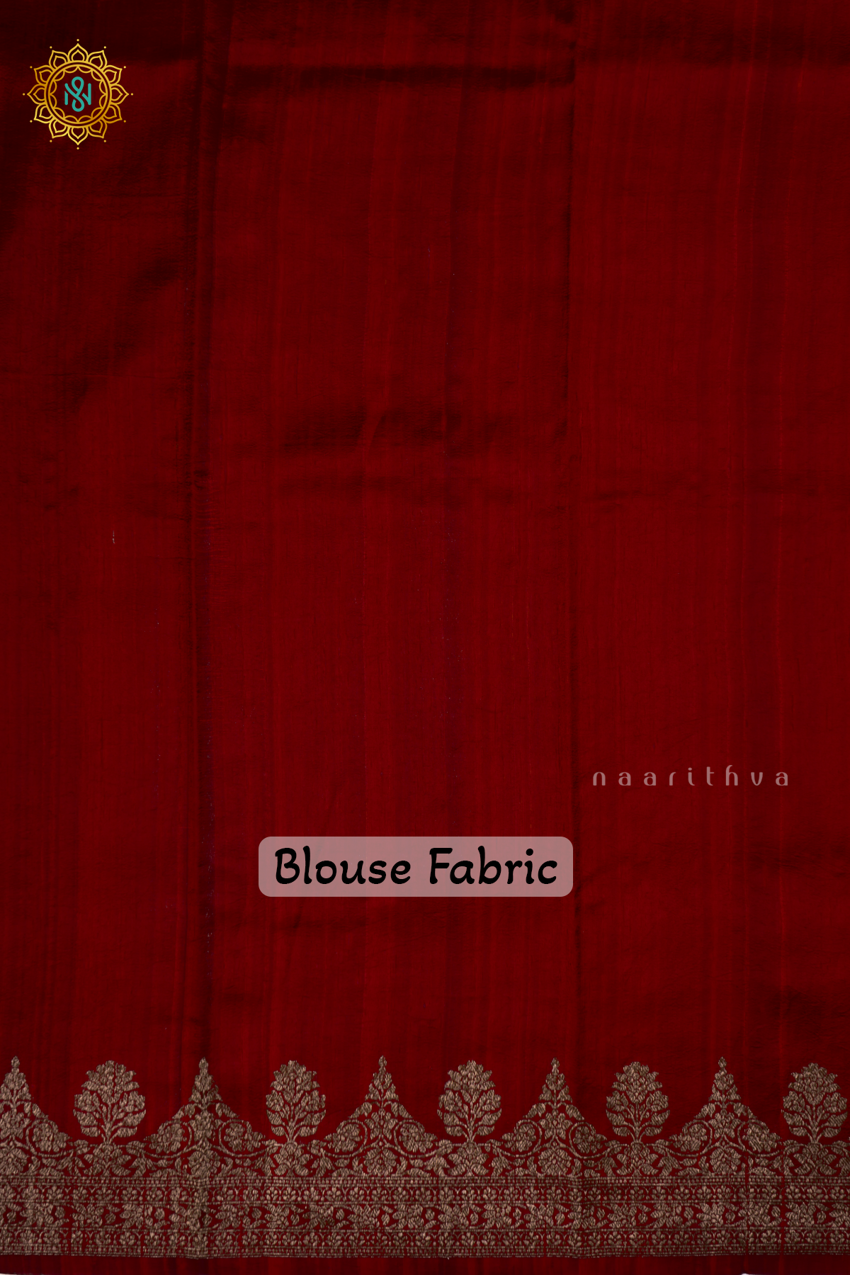 WINE - PURE BANARASI RAW SILK SAREE WITH ALLOVER ZARI WOVEN BUTTAS AND SCALLOP BORDER