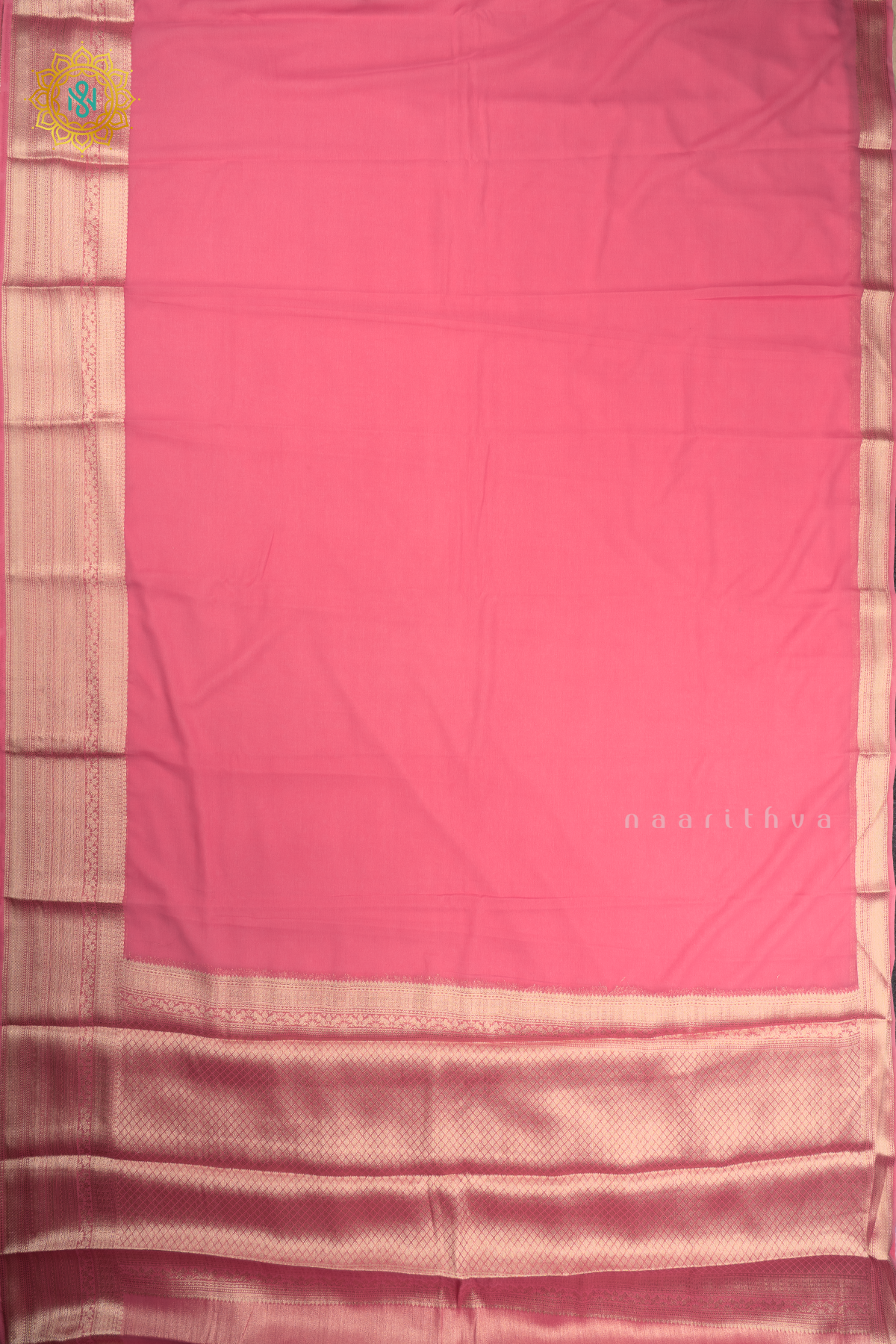 PEACHISH PINK - SEMI GEORGETTE