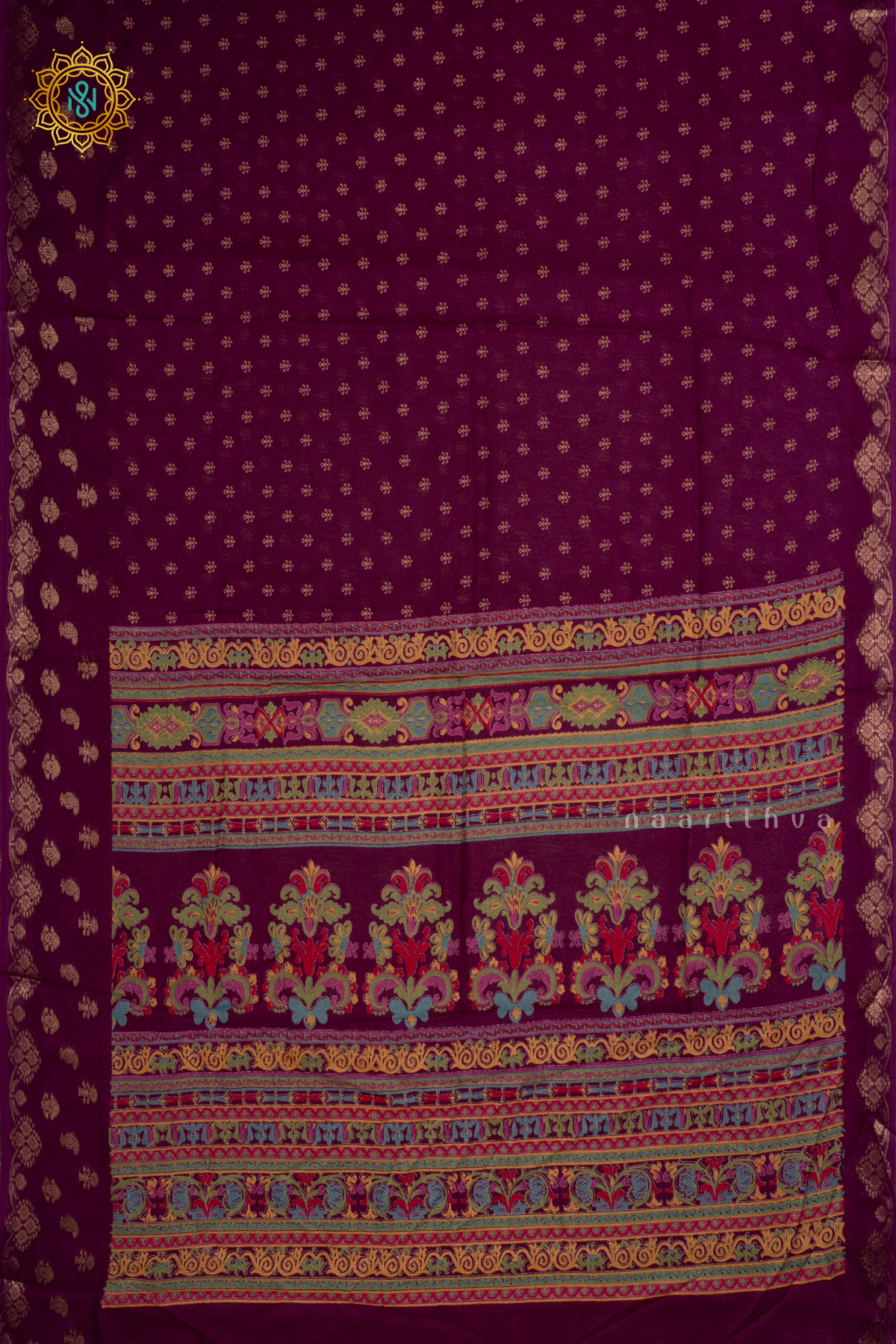 WINE - SEMI GEORGETTE SAREE