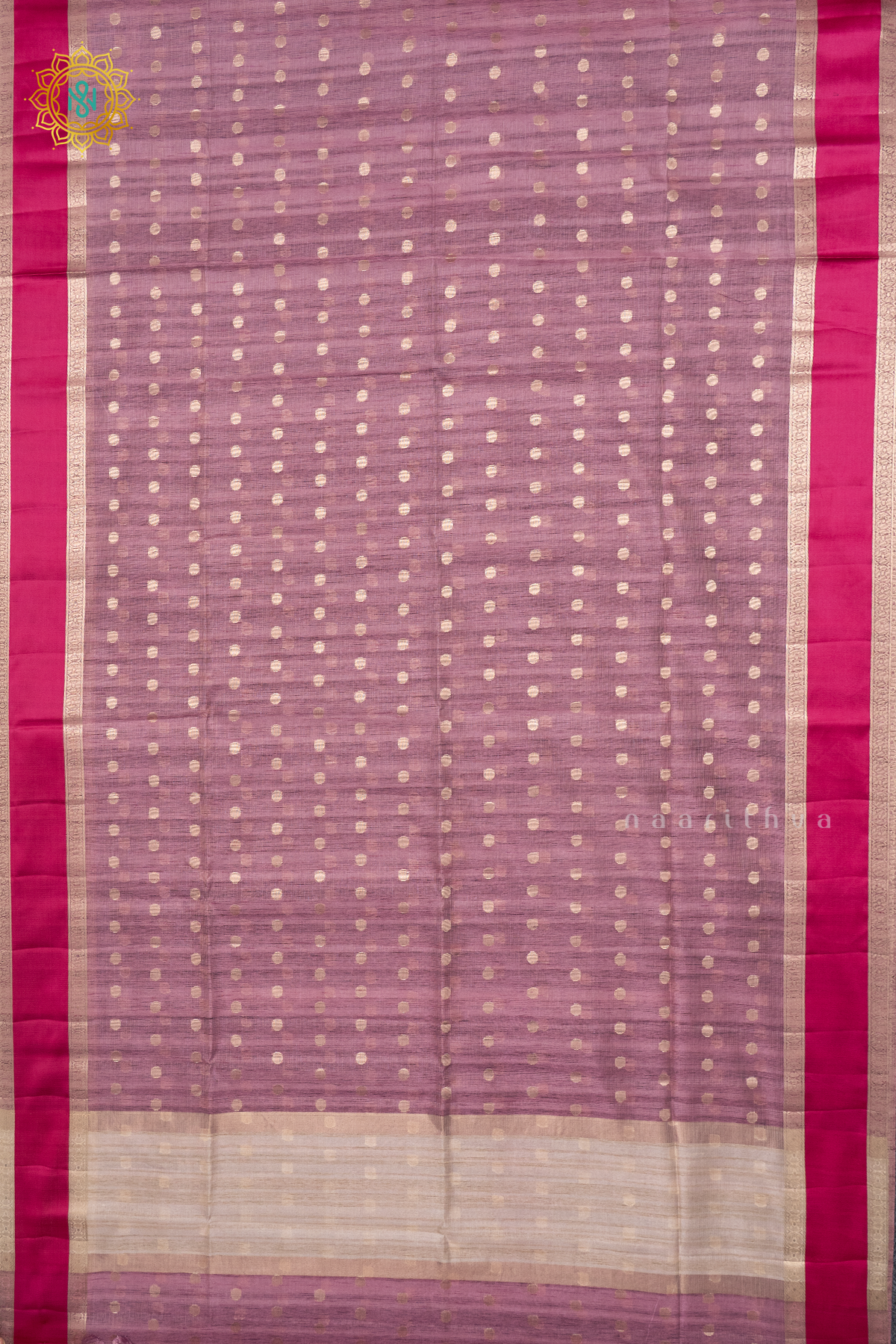 LIGHT PINK WITH RED - KOTA COTTON