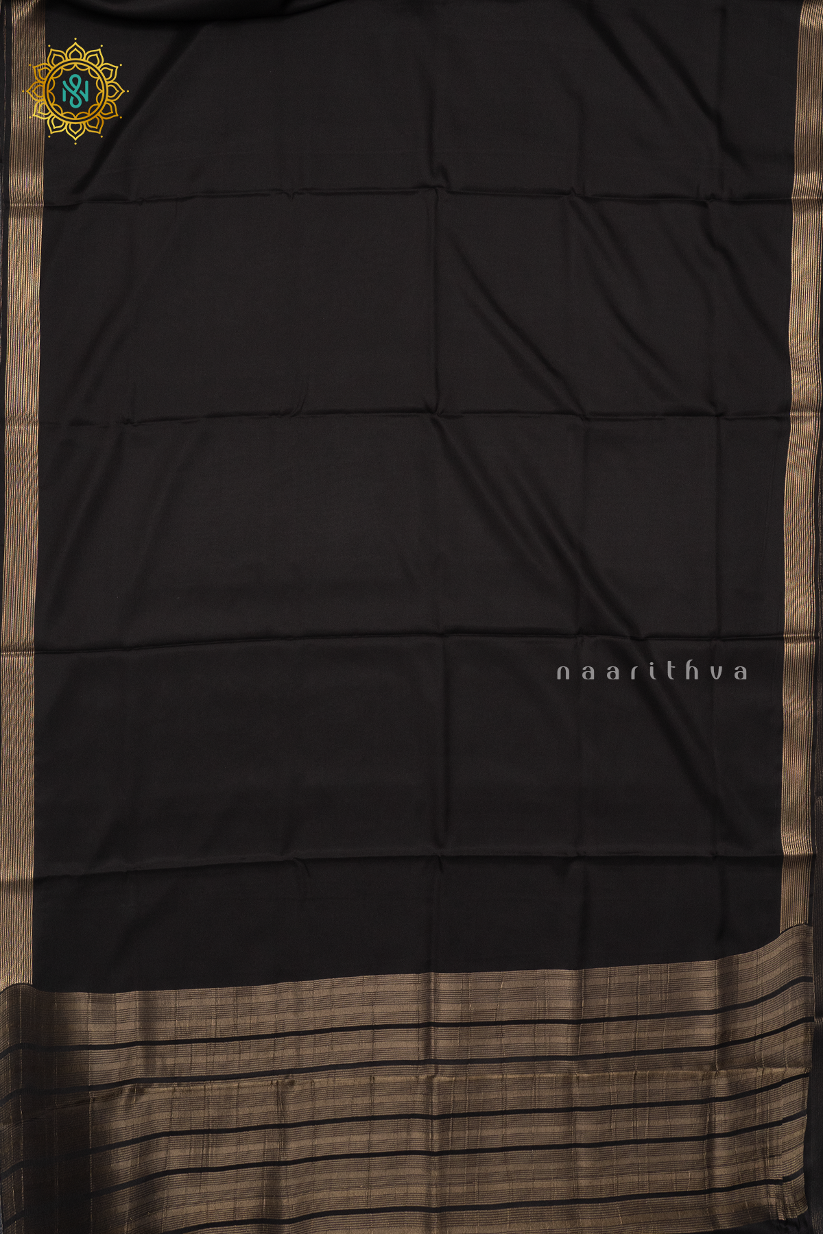 BLACK - SEMI MYSORE CREPE SILK