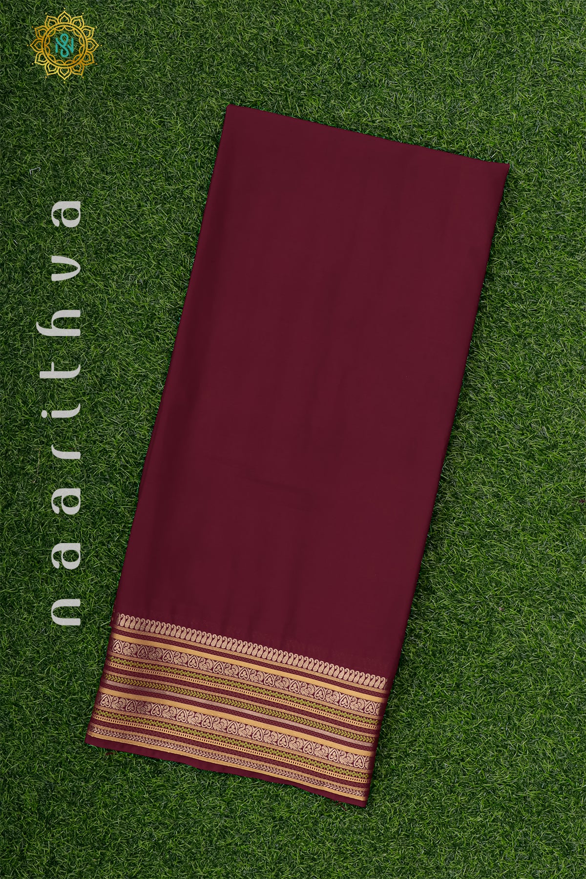 RED - SEMI MYSORE CREPE SILK