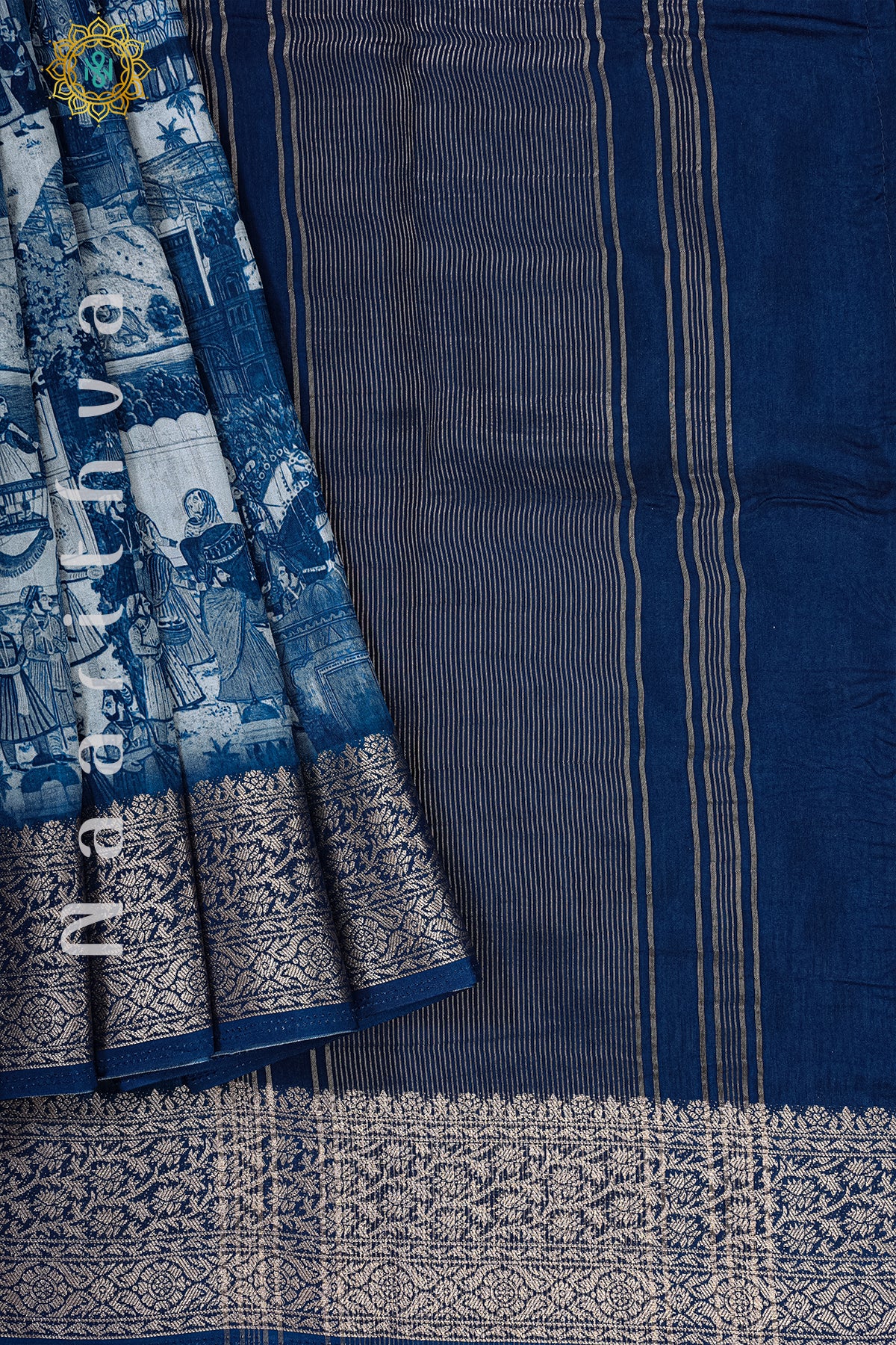 INDIGO - SEMI CREPE SILK