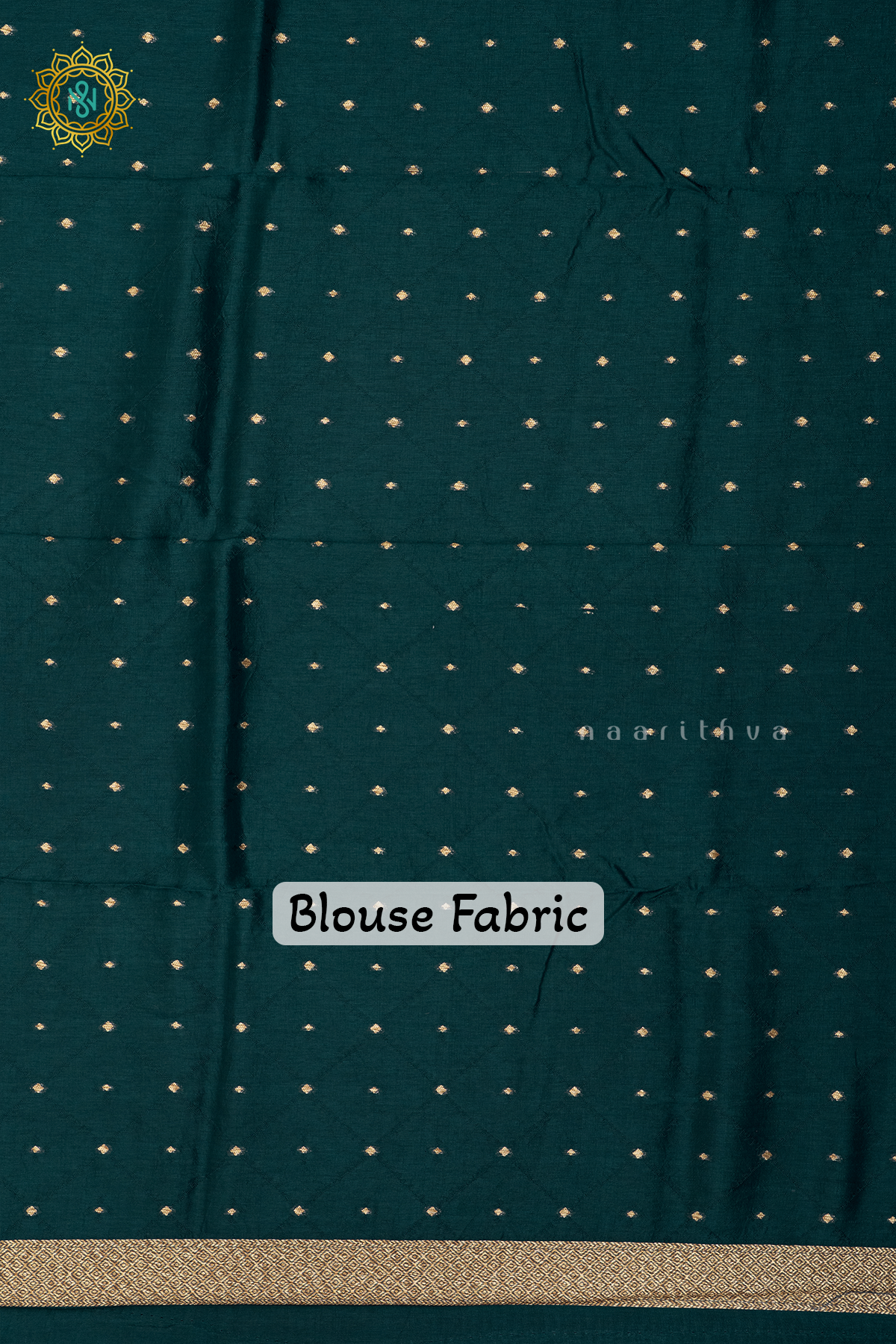 BOTTLE GREEN - SEMI TUSSAR SILK