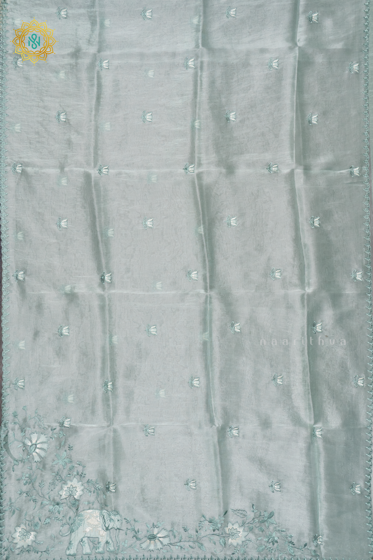 AQUA BLUE - TISSUE ORGANZA