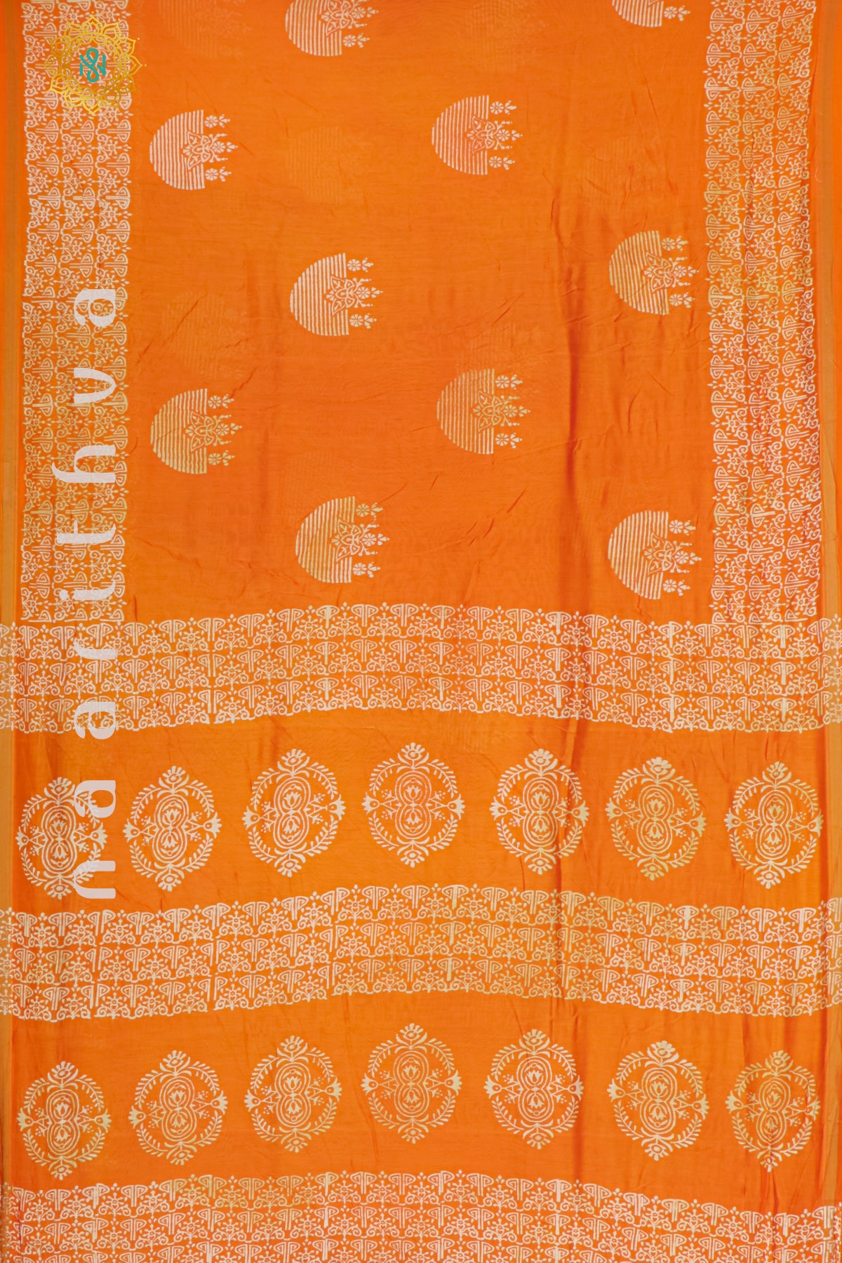 ORANGE - CHANDERI COTTON