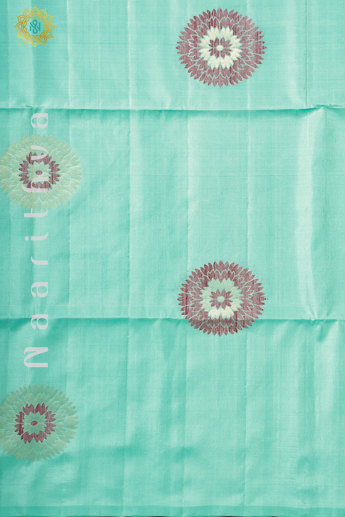 AQUA GREEN - PURE KANJIVARAM SOFT SILK