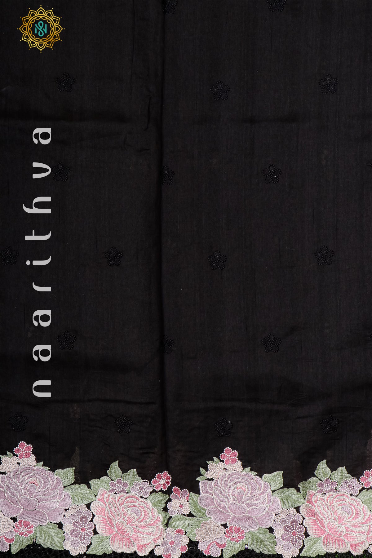 BLACK - TUSSAR SILK