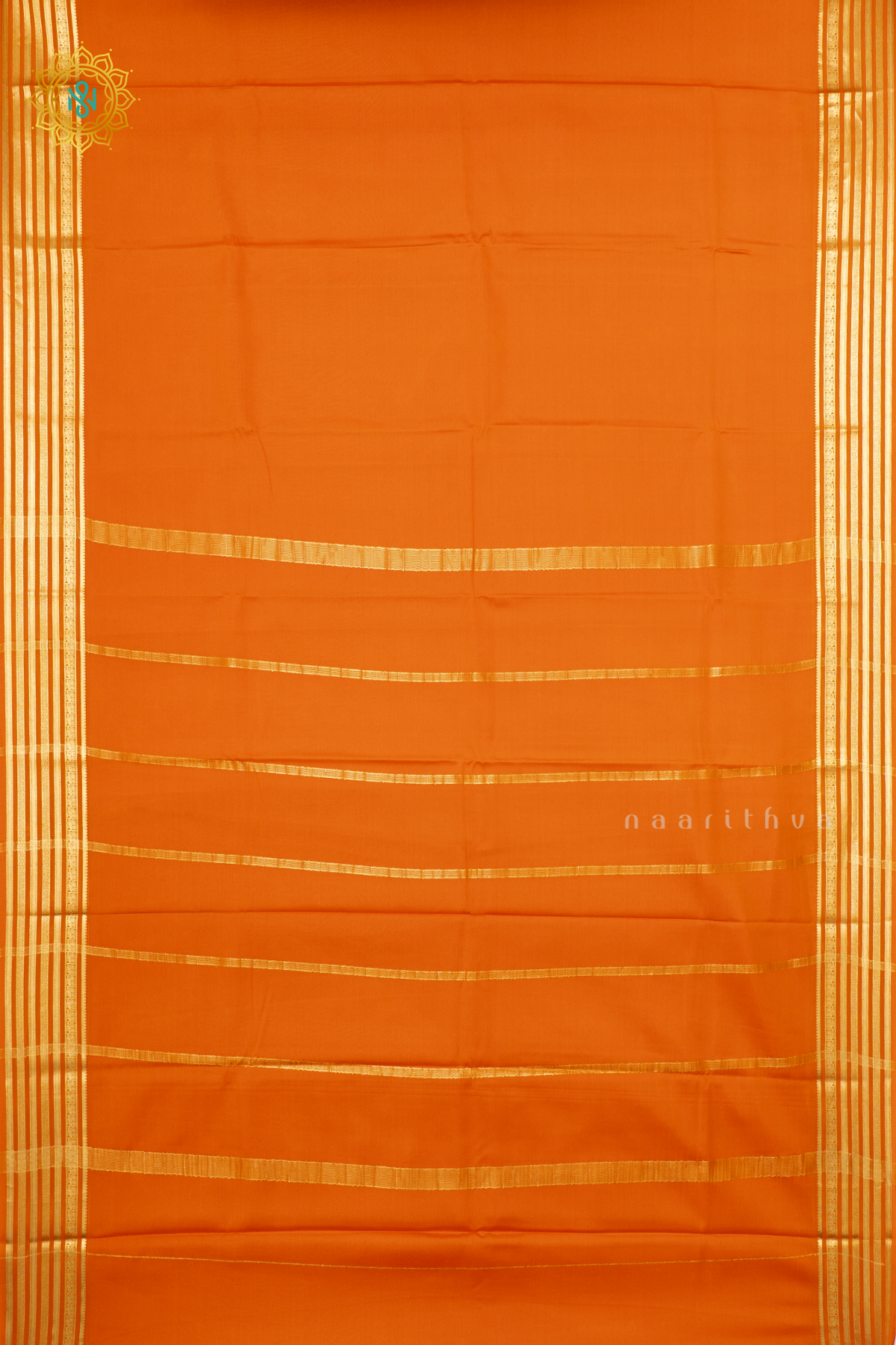 ORANGE - PURE MYSORE CREPE SILK
