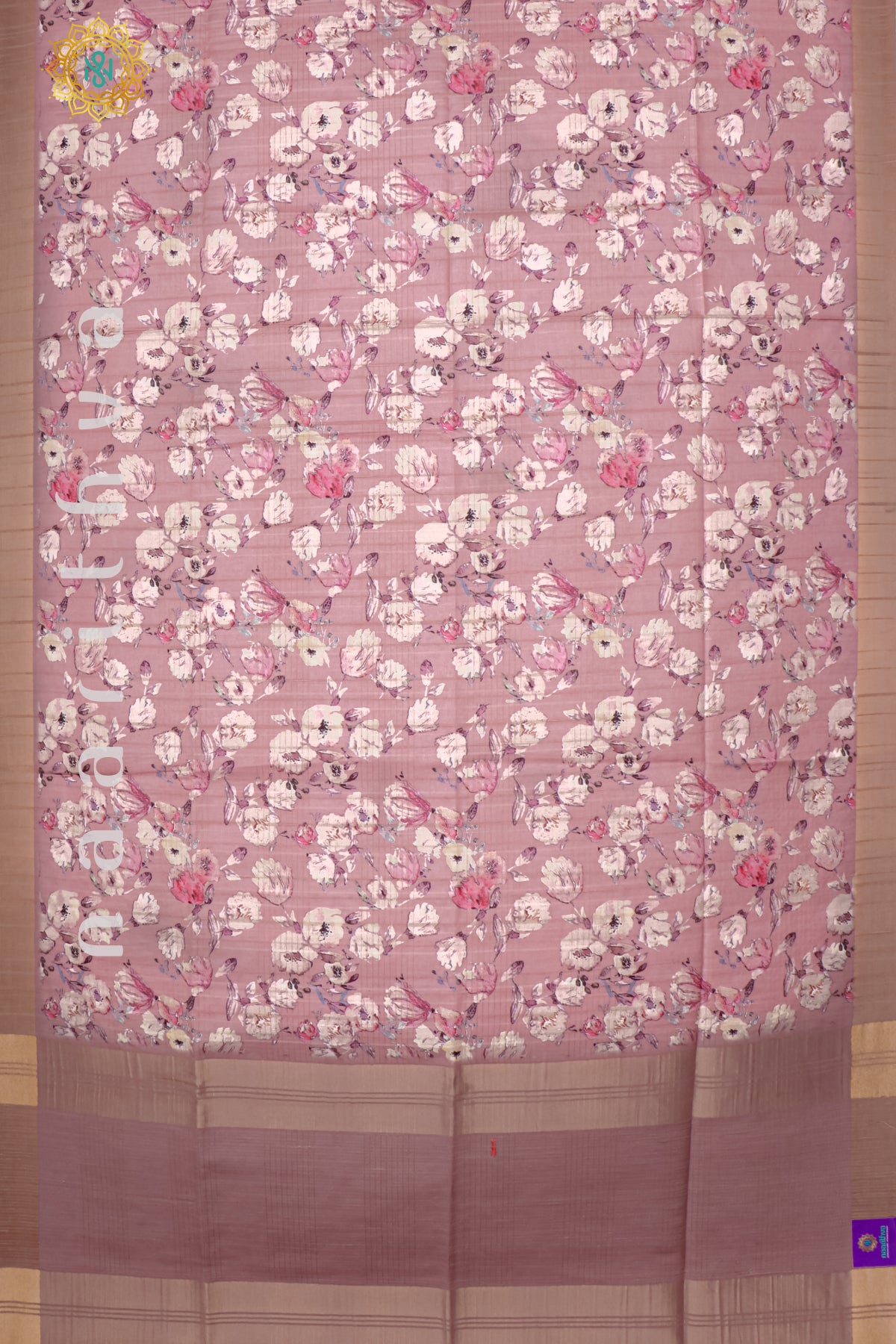 PEACHISH PINK - SEMI TUSSAR SILK