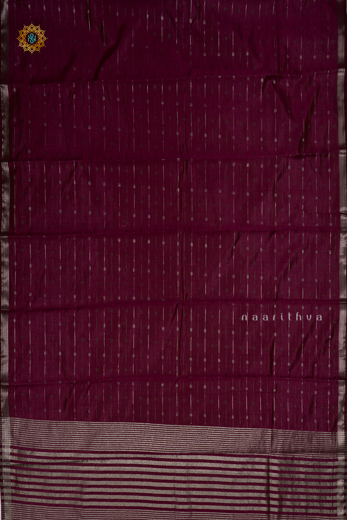 WINE  - SEMI RAW SILK