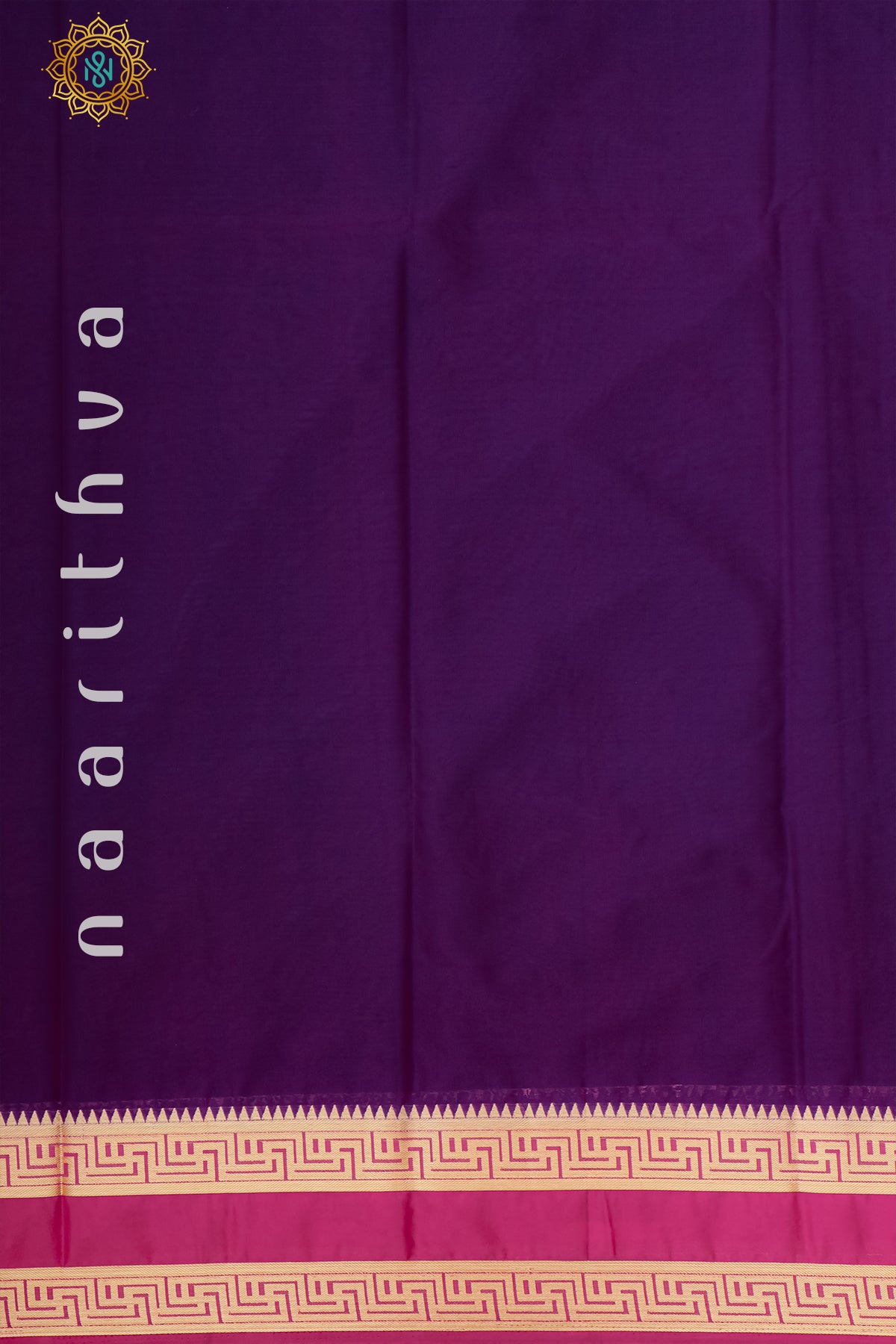 PURPLE WITH PINK - SEMI MYSORE CREPE SILK