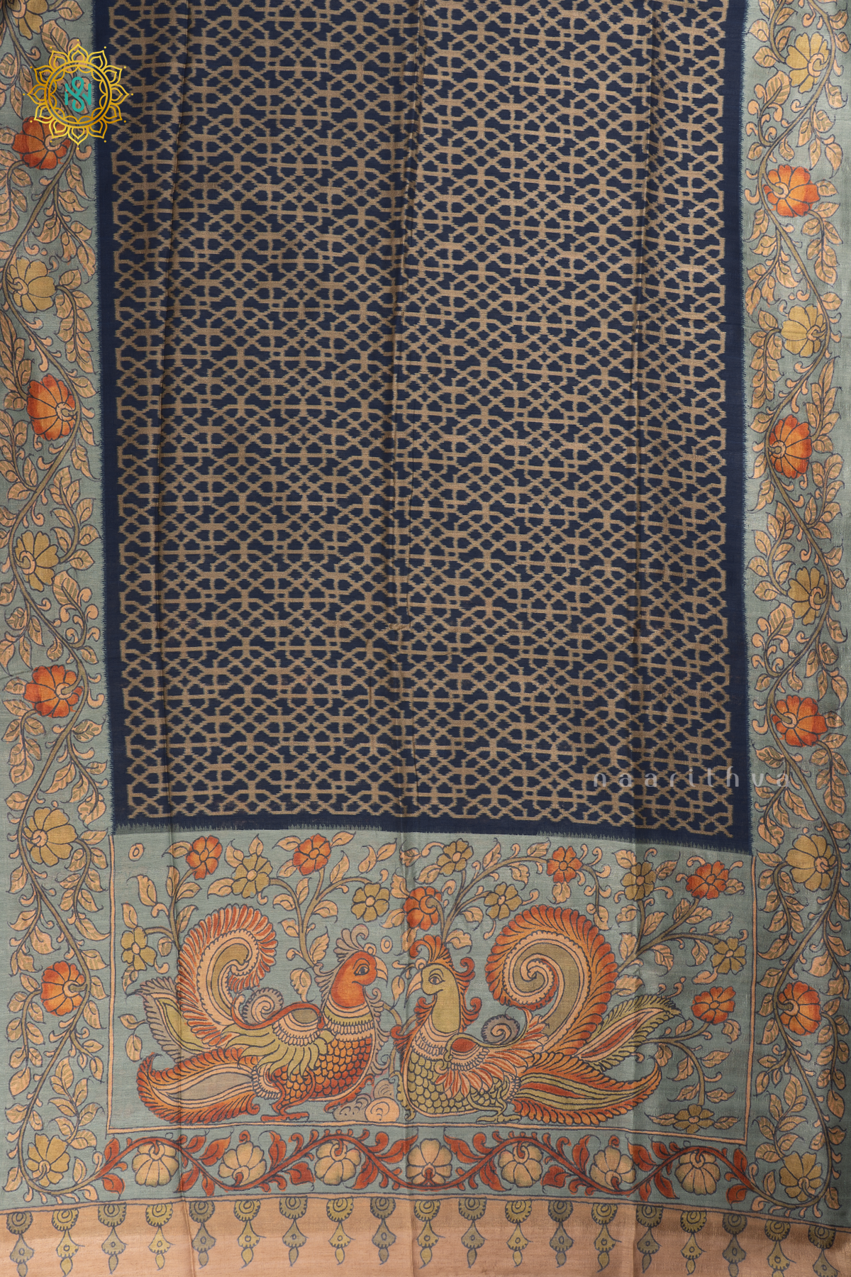 NAVY BLUE WITH PISTA GREEN - SEMI GITCHA TUSSAR