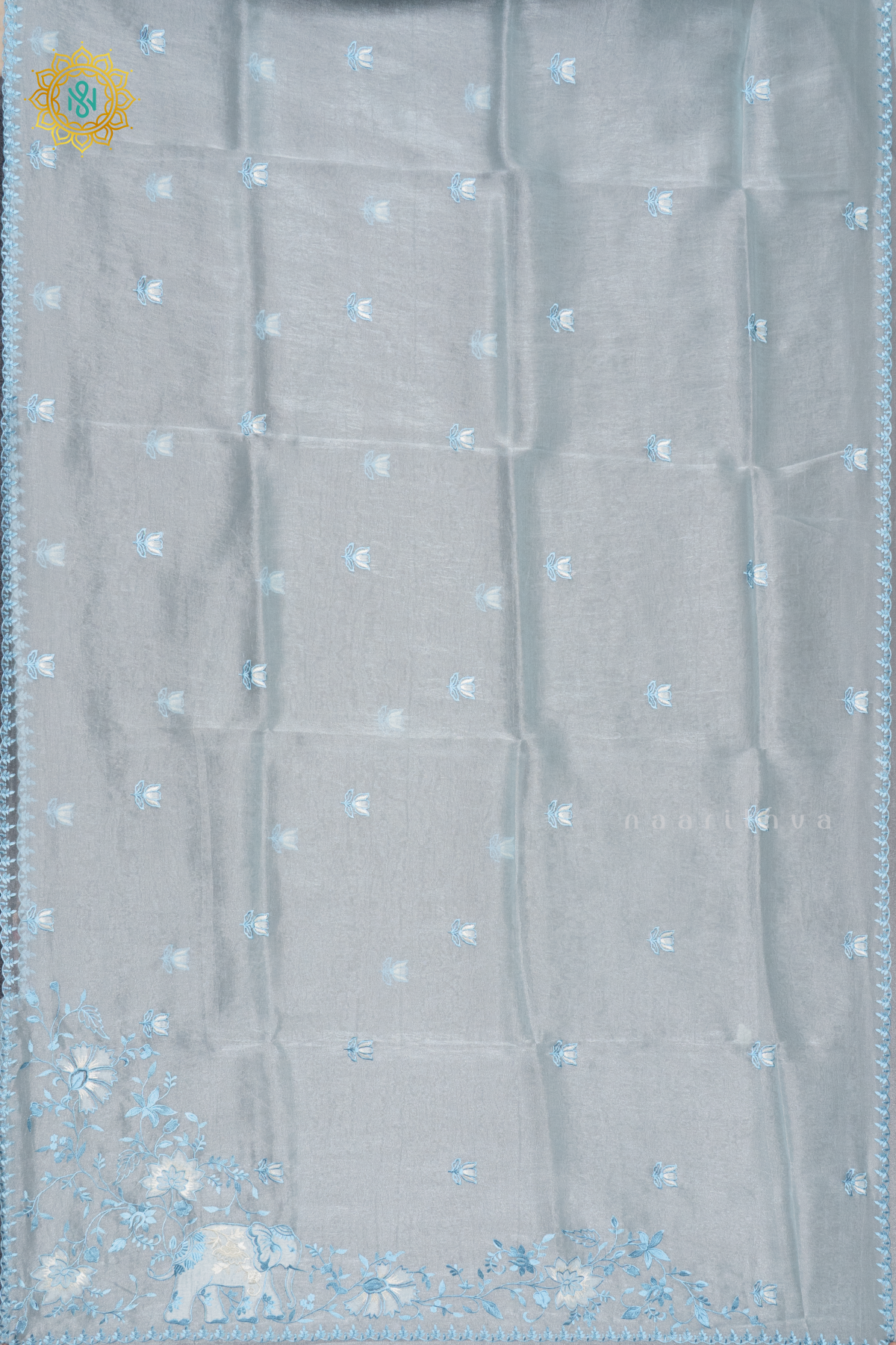 AQUA BLUE - TISSUE ORGANZA