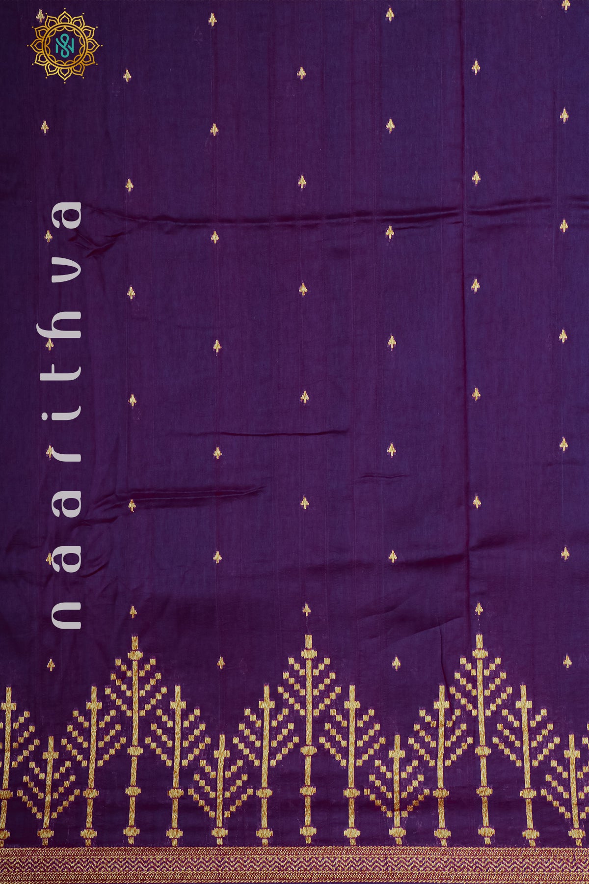 PURPLE - SEMI BANARASI RAW SILK