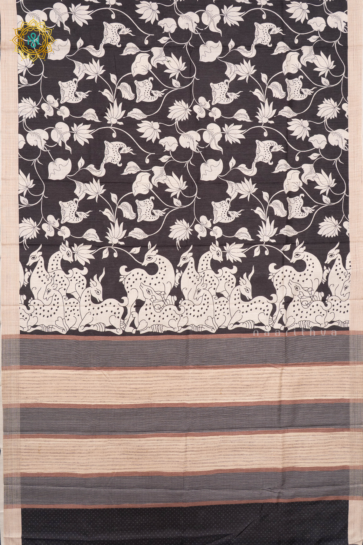 BLACK WITH OFF WHITE - KOTHA TUSSAR