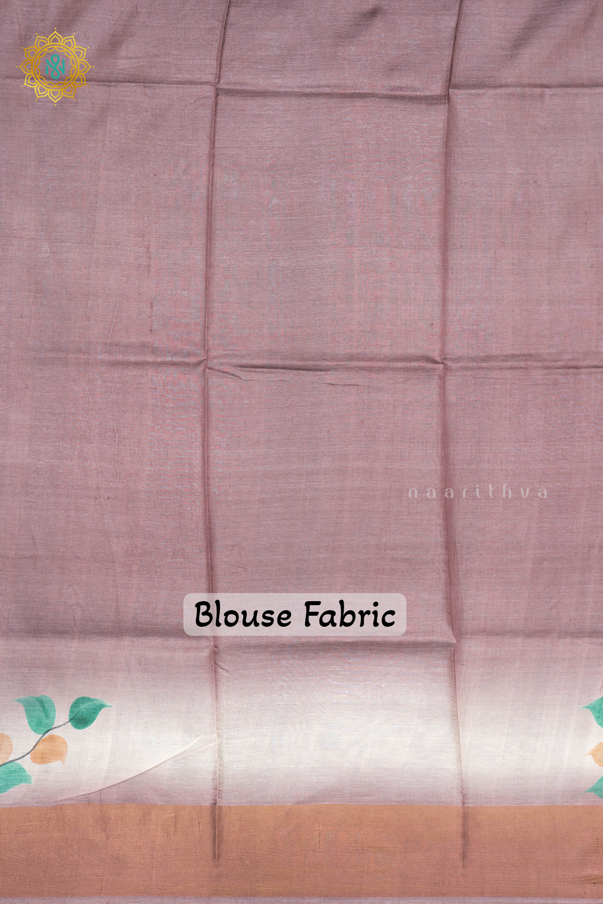 OFF WHITE WITH LIGHT BROWN - PURE TUSSAR SILK