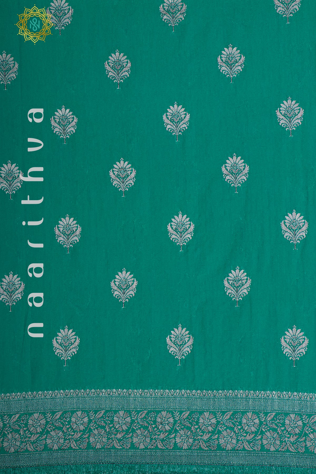 AQUA GREEN - TUSSAR GEORGETTE