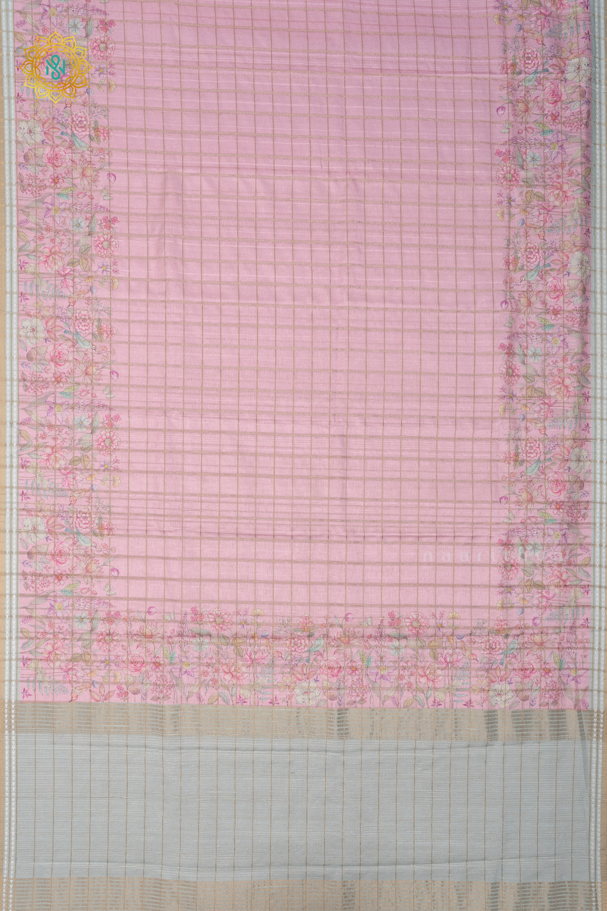 PINK WITH AQUA BLUE - KOTHA TUSSAR