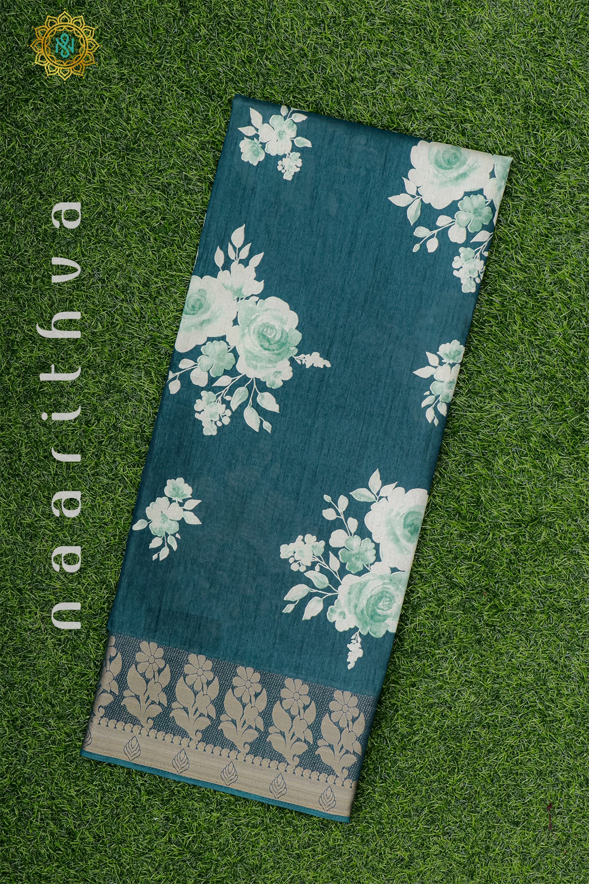 PEACOCK GREEN -  DOLA SILK