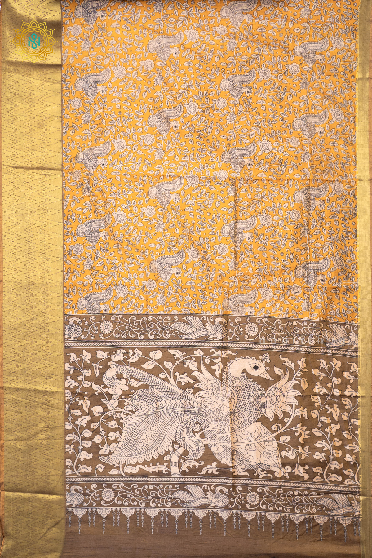 MUSTARD - SEMI SILK WITH PATOLA PRINTS
