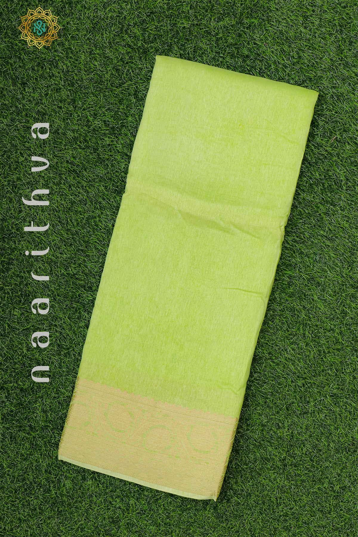 LIME GREEN - SEMI CREPE SILK