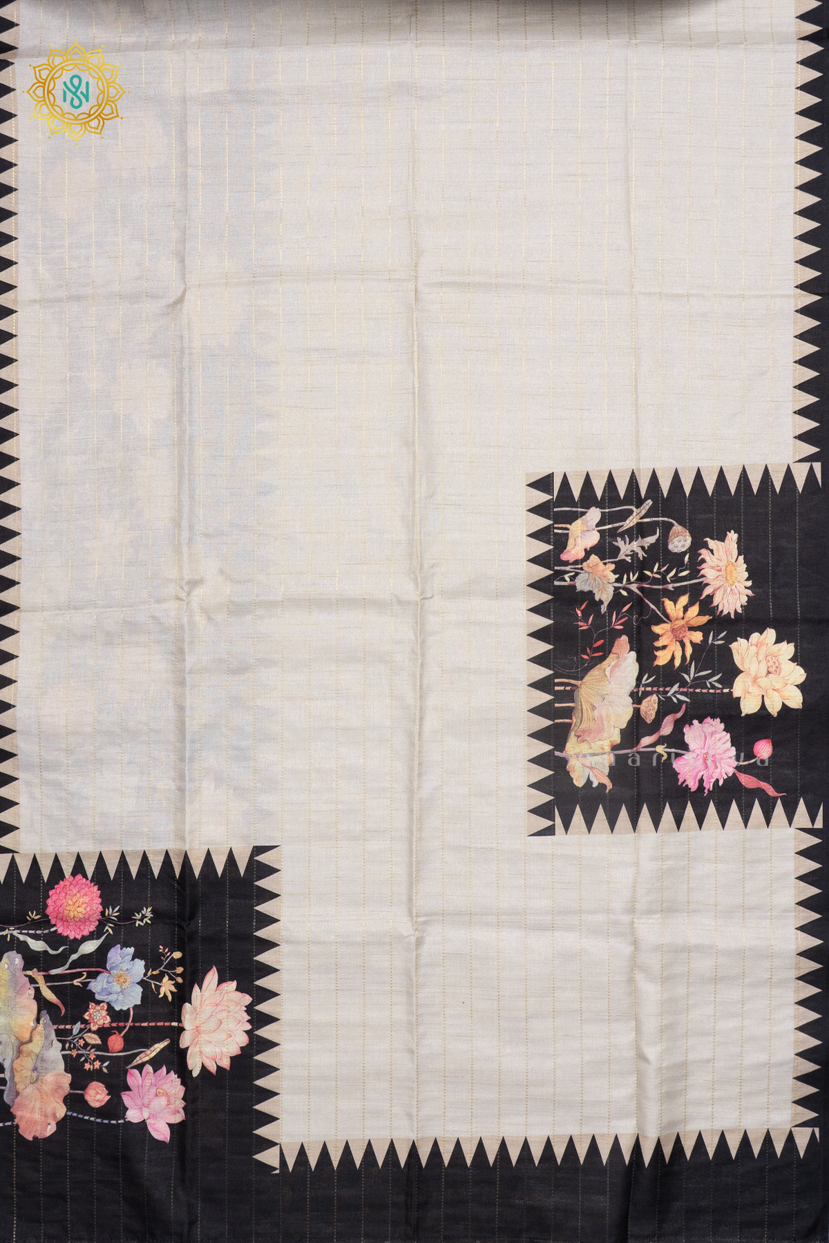 WHITE WITH BLACK - SEMI TUSSAR