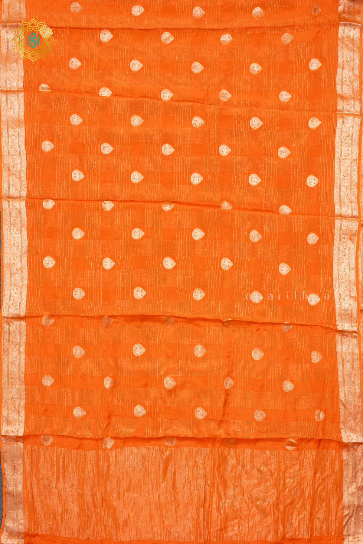 ORANGE WITH PINK - DOLA SILK