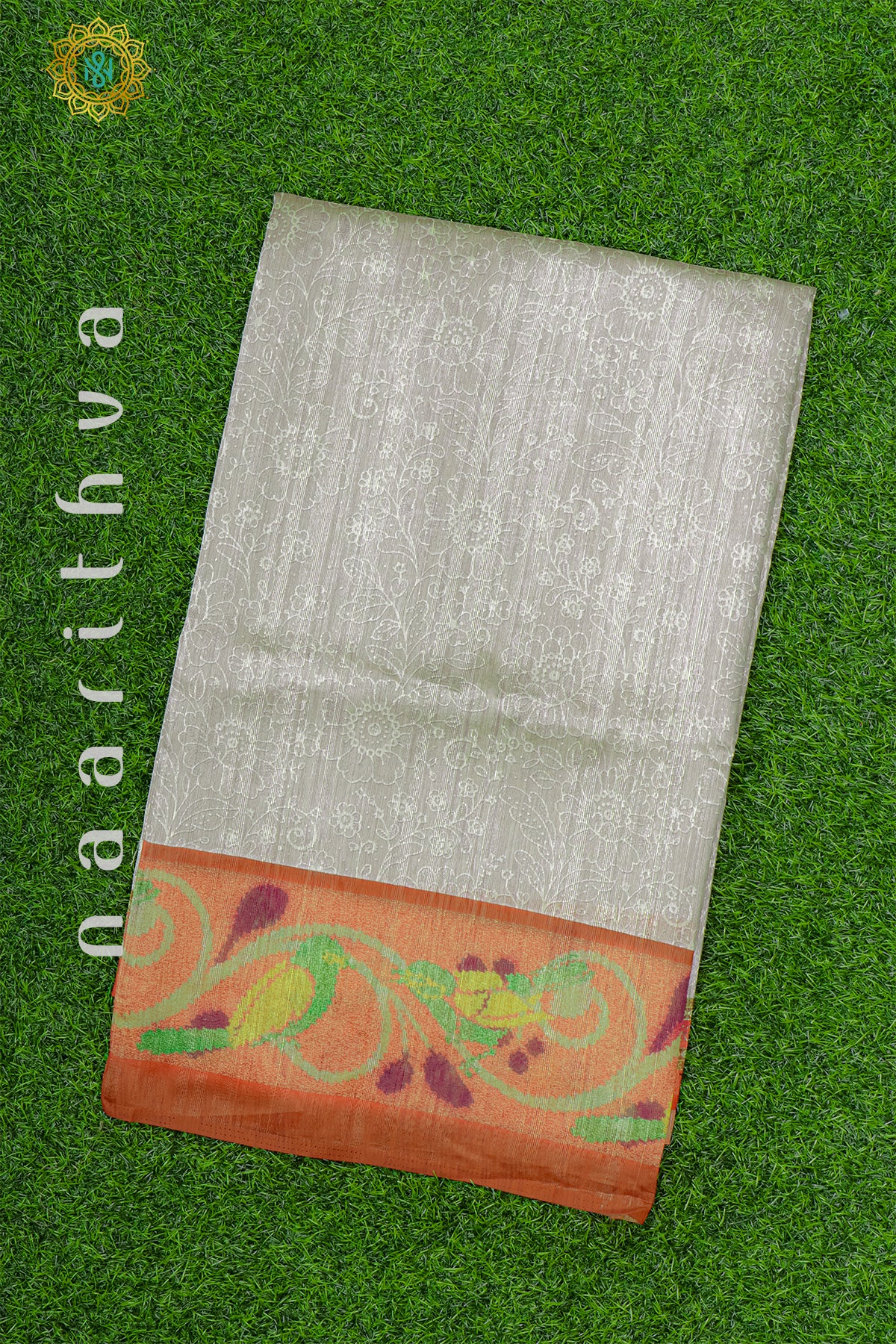 GREY WITH RUST ORANGE - KOTHA TUSSAR