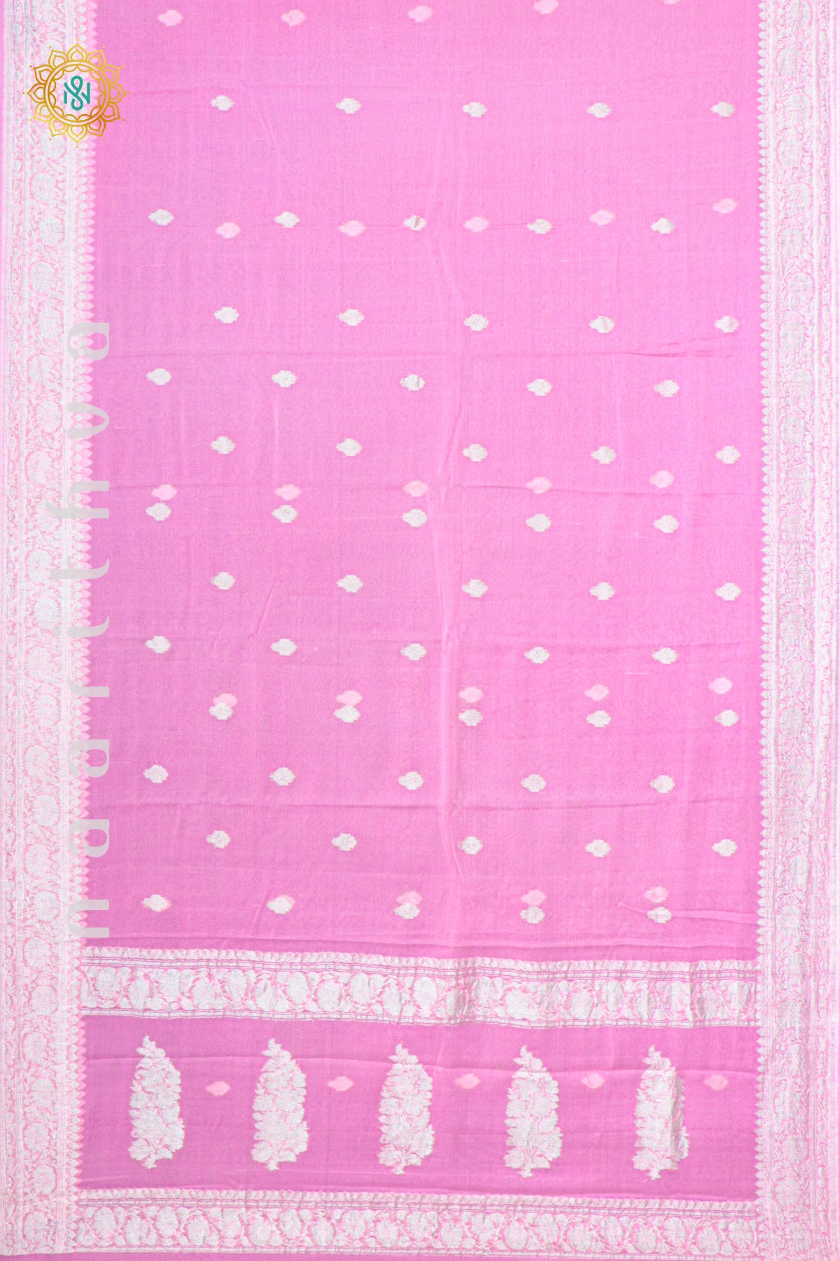 LIGHT PINK - PURE BANARASI CHIFFON