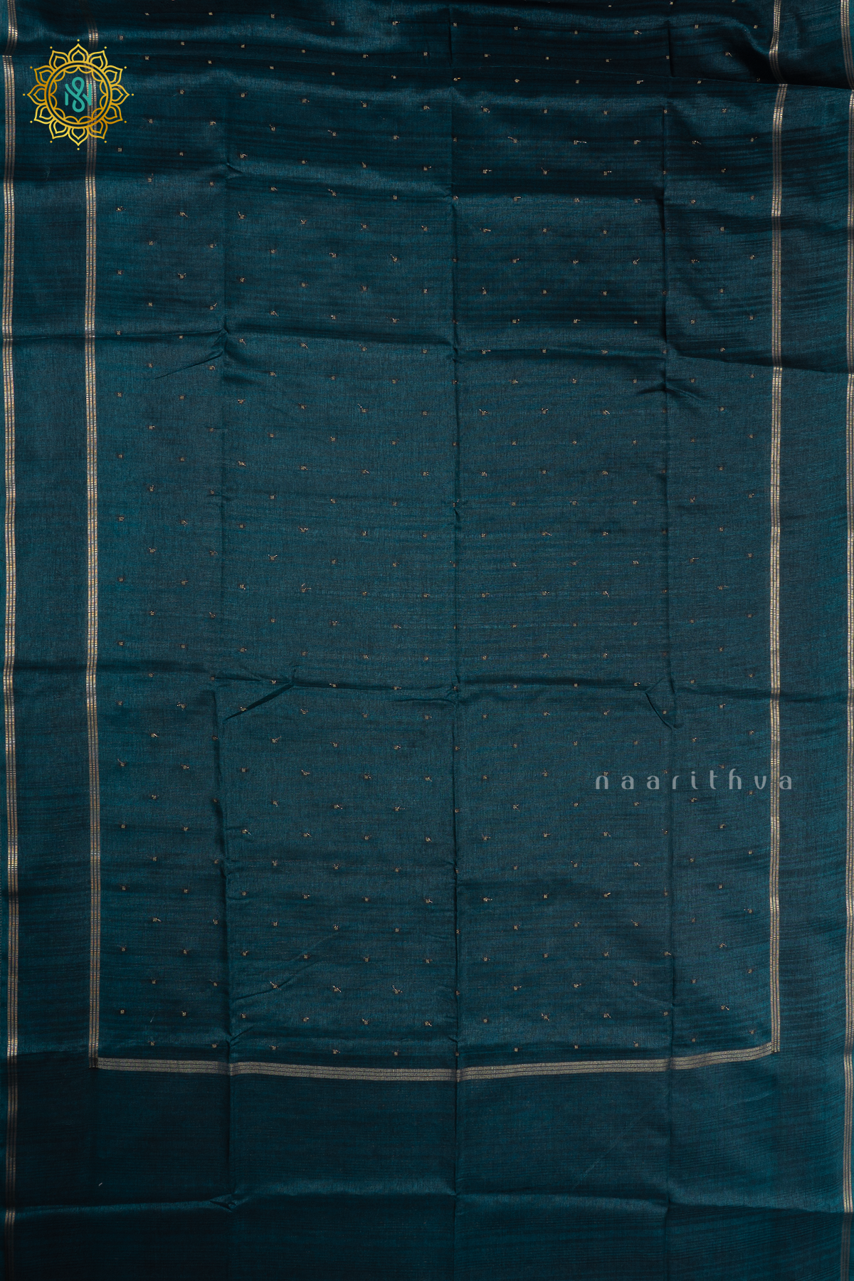 PEACOCK BLUE - SEMI TUSSAR SILK