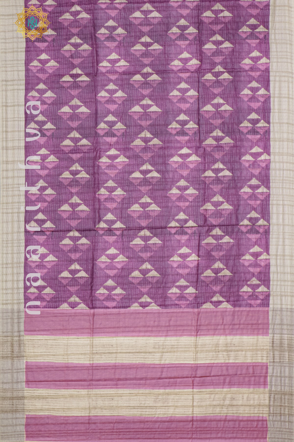 MAGENTA WITH BEIGE - KOTHA TUSSAR