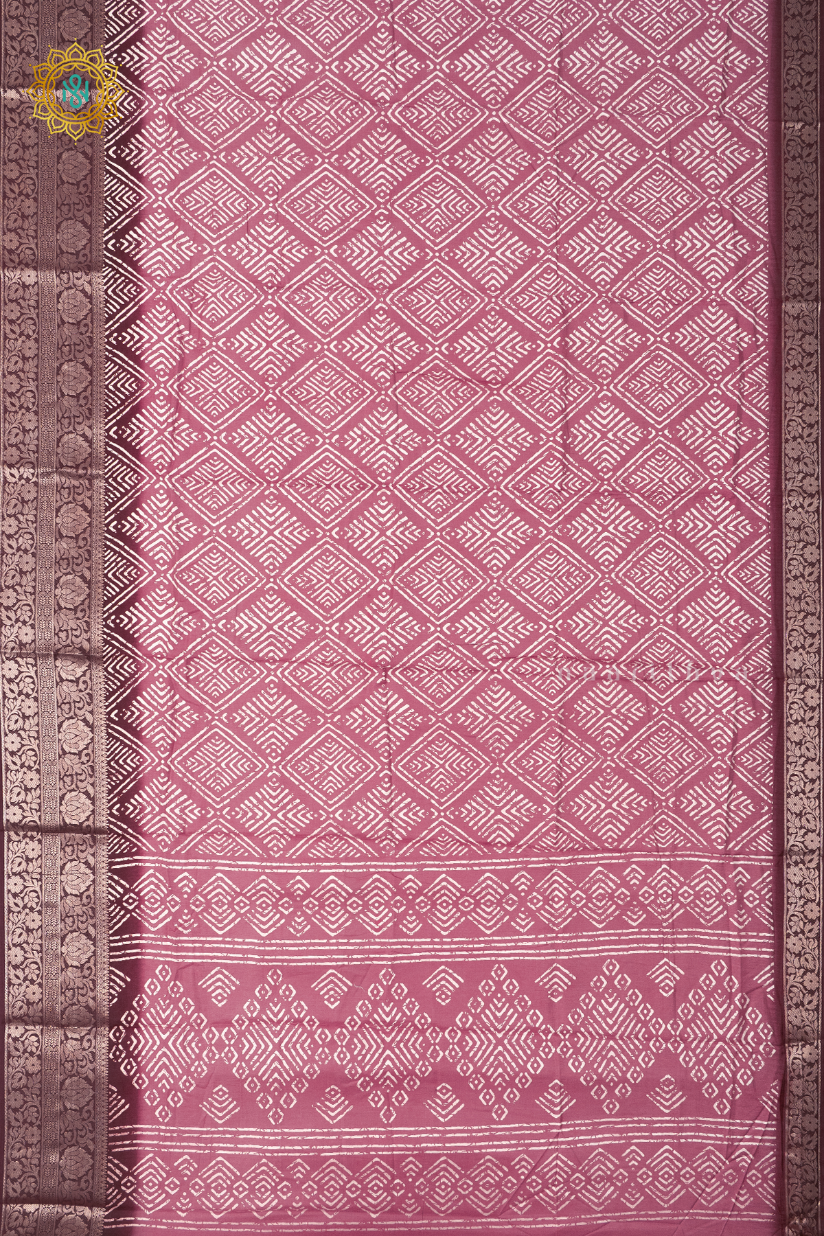 ROUGE PINK WITH MAROON - DOLA SILK