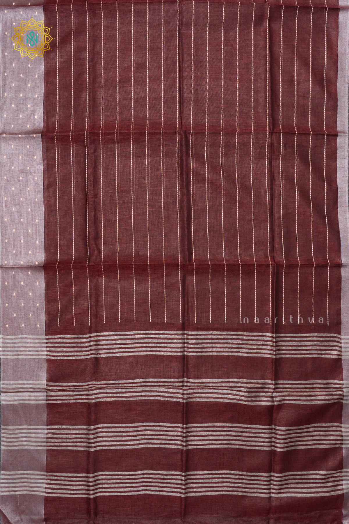 MAROON - PURE LINEN