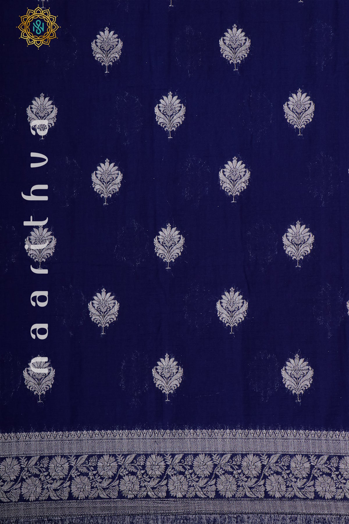 NAVY BLUE - TUSSAR GEORGETTE