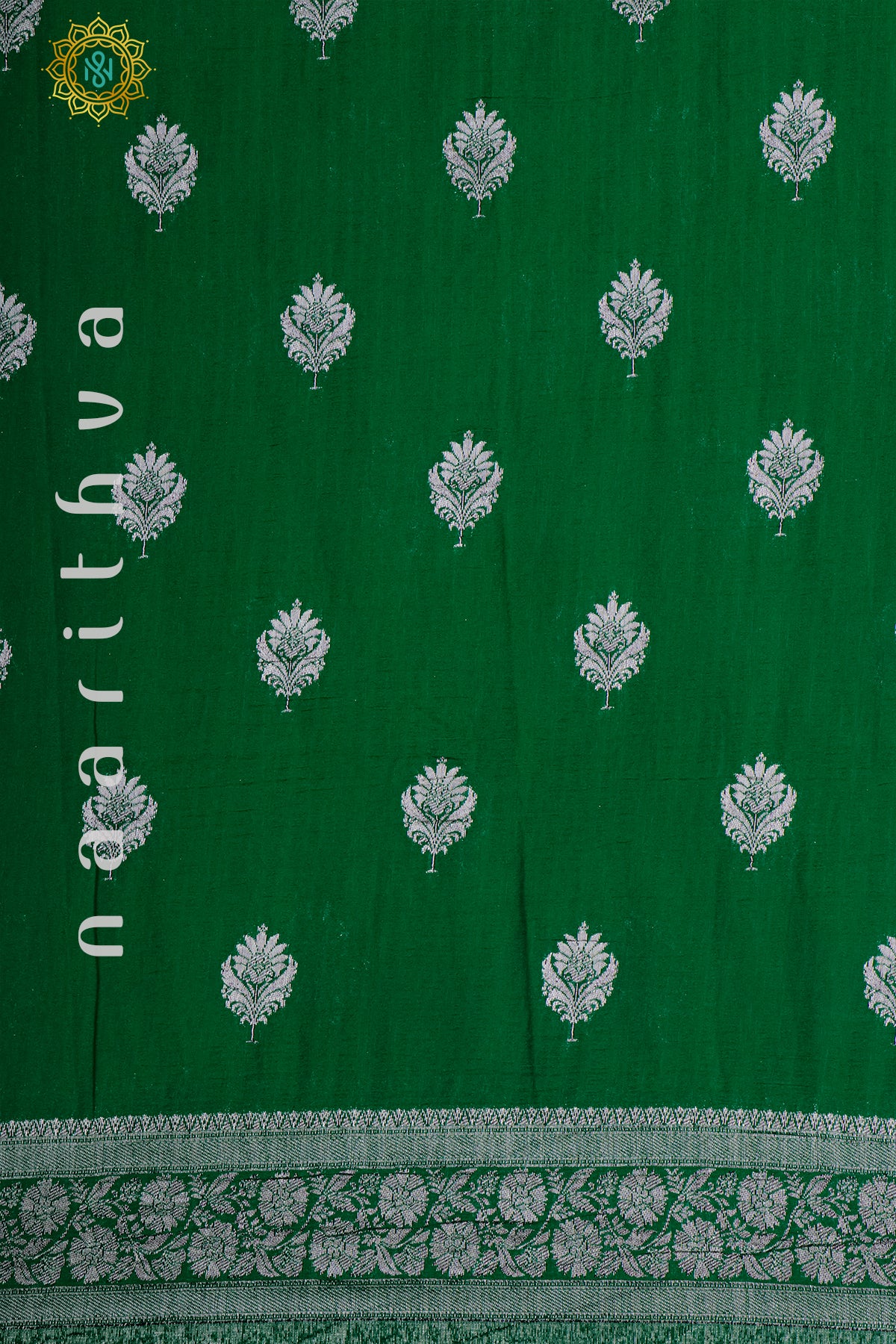 GREEN - TUSSAR GEORGETTE