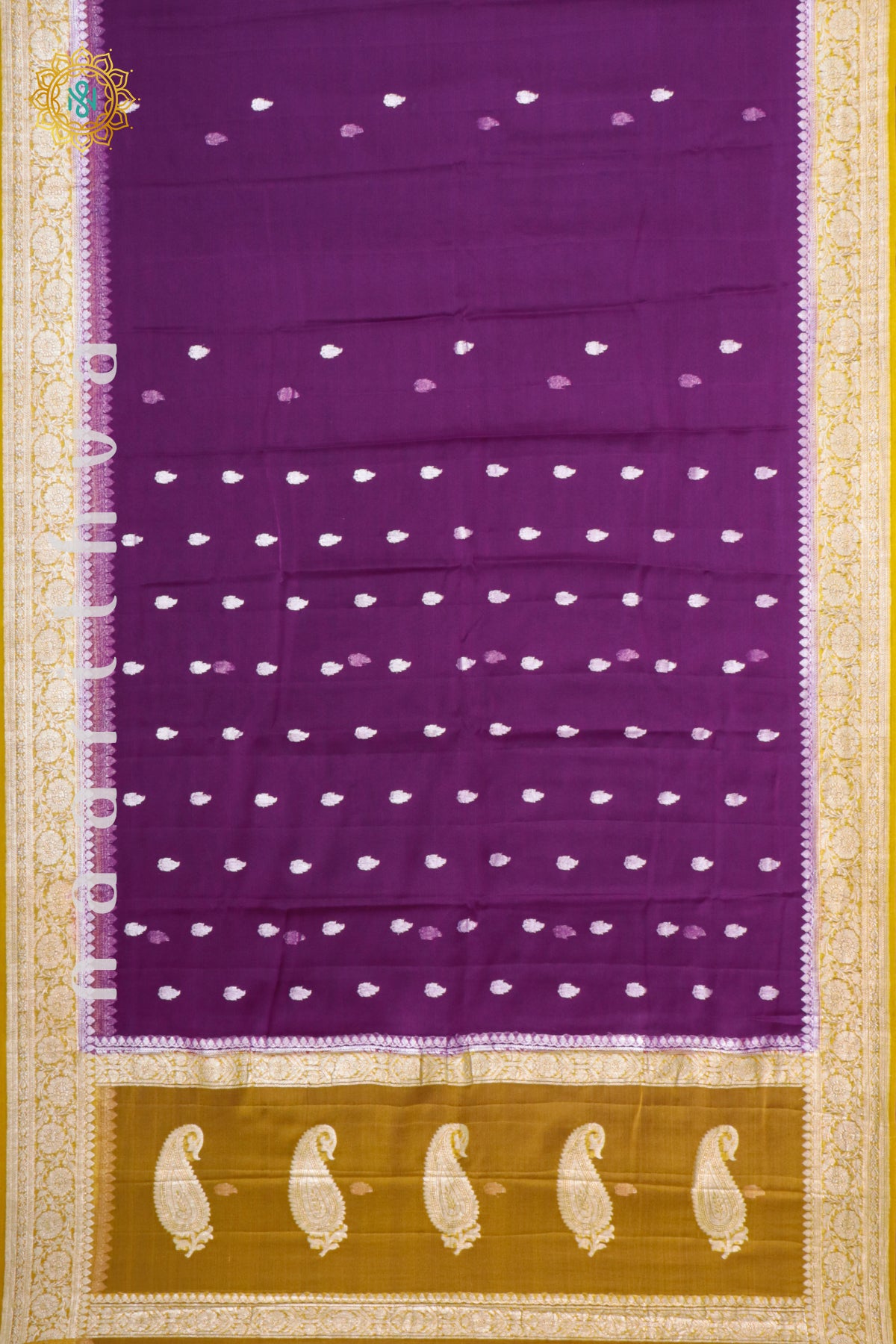 MAGENTA WITH YELLOW - PURE BANARASI CHIFFON