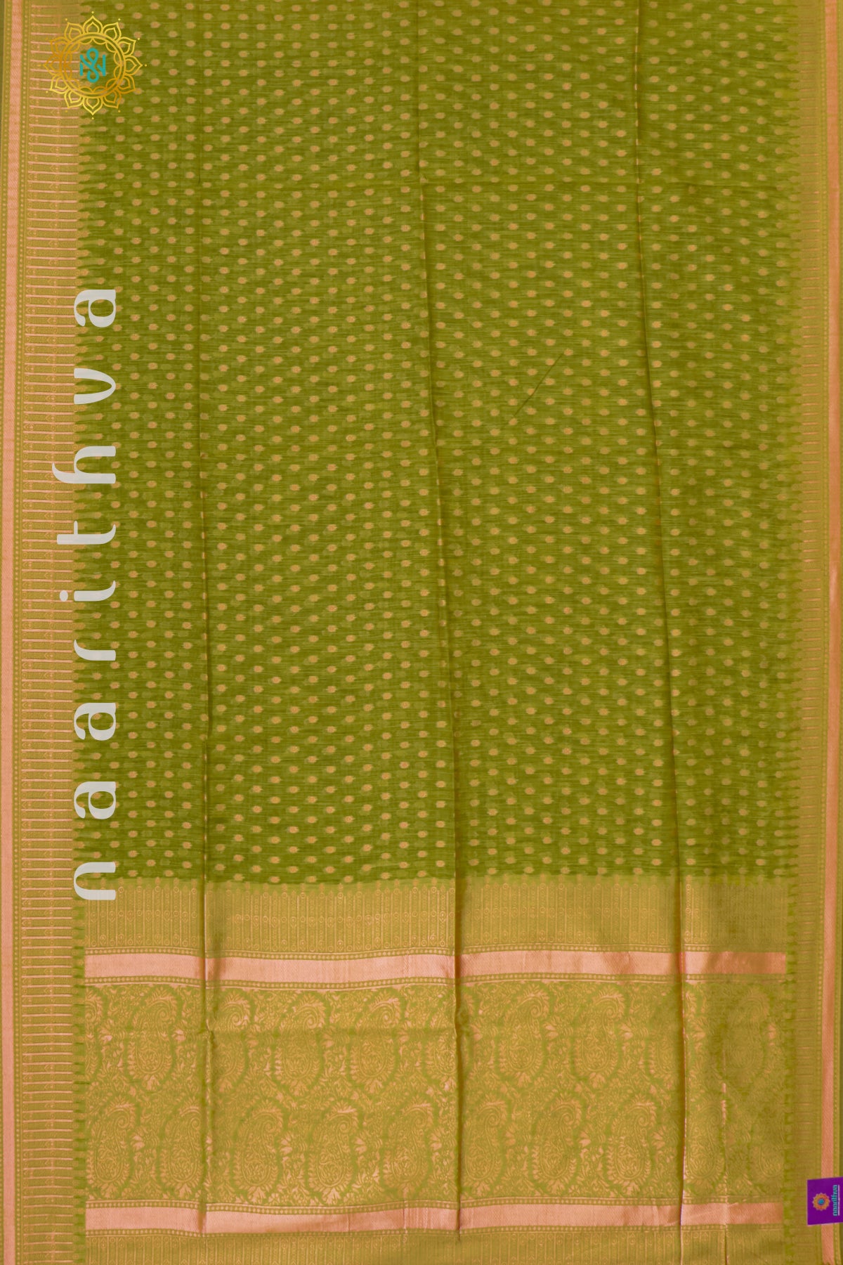 GREEN - SEMI RAW SILK