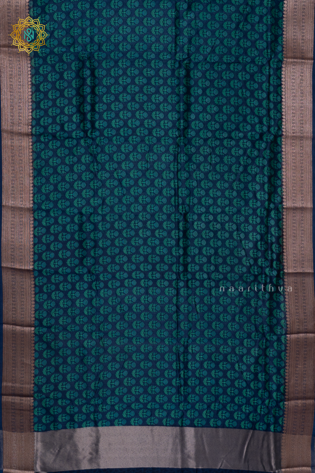 NAVY BLUE - CHANDERI SLK COTTON