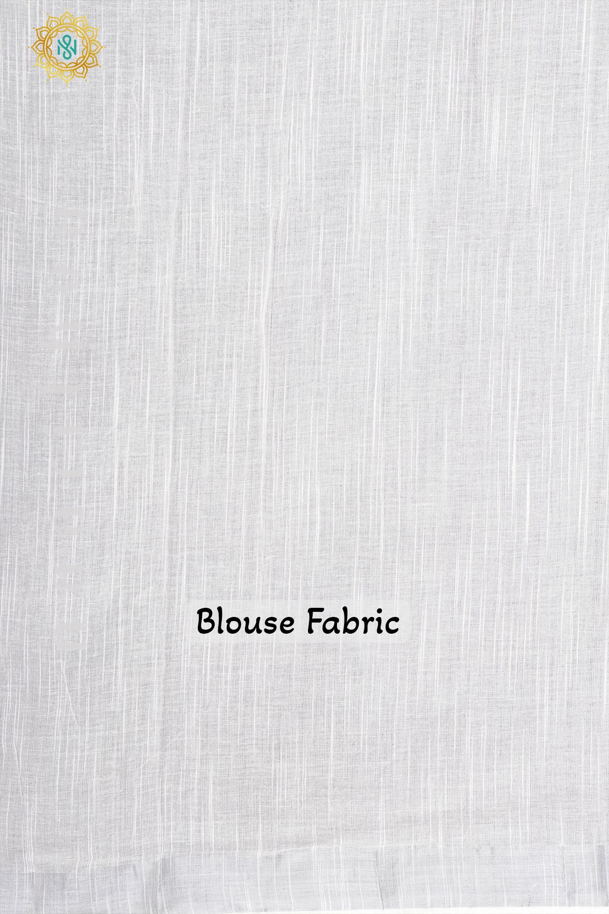 WHITE WITH BLUE - LINEN BY COTTON