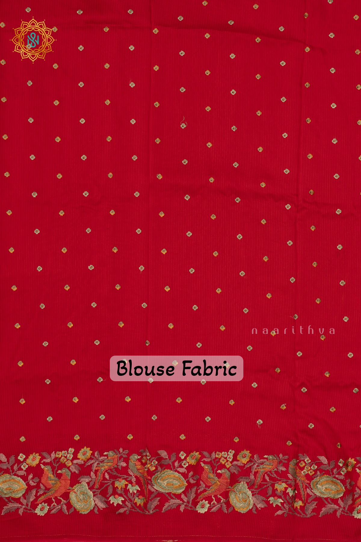 RED - SEMI CREPE SILK