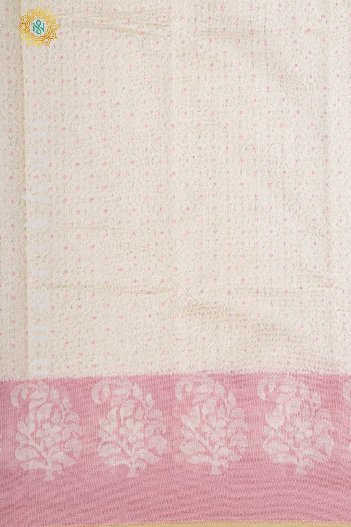 WHITE WITH PINK - KOTA COTTON