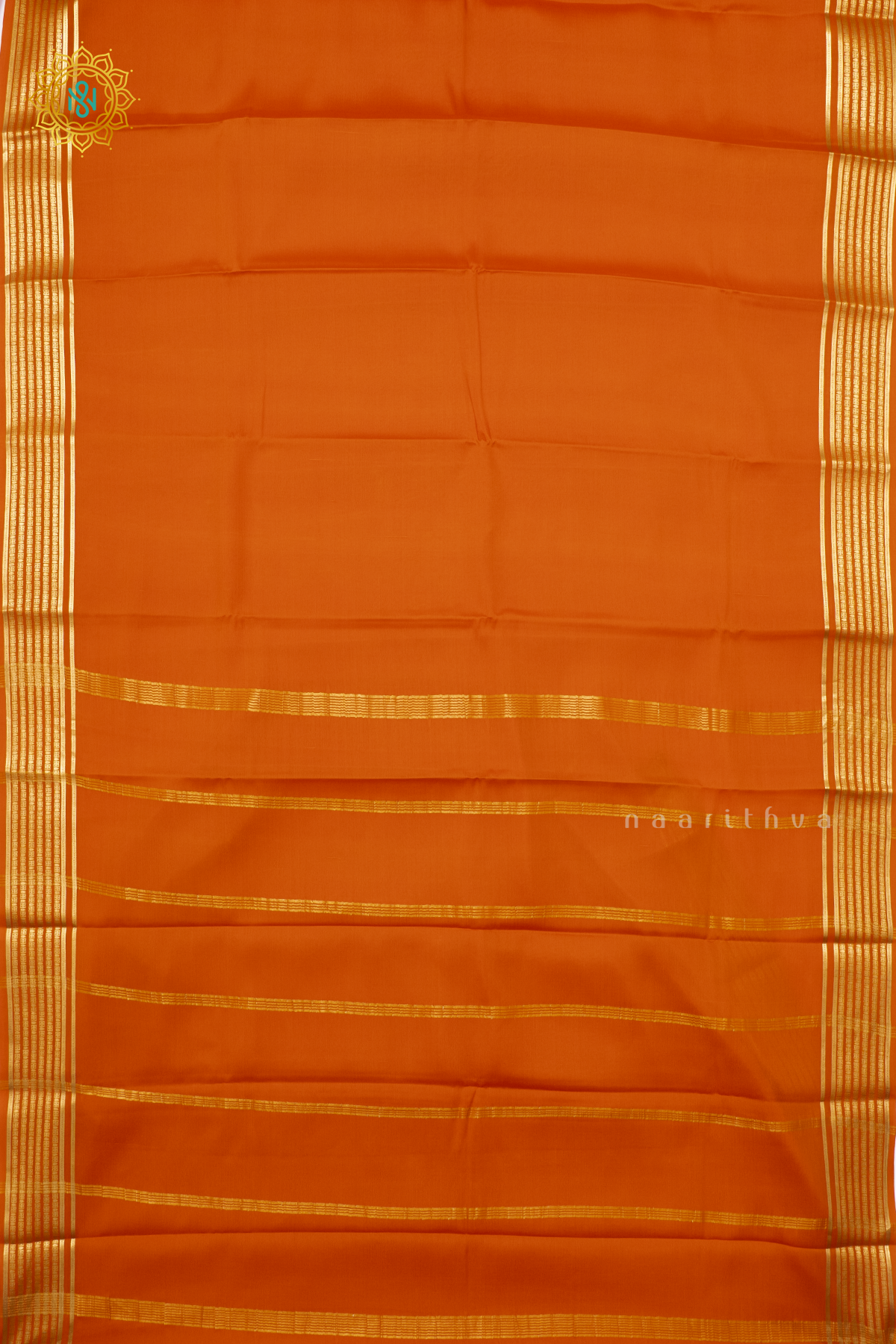 ORANGE - PURE MYSORE CREPE SILK