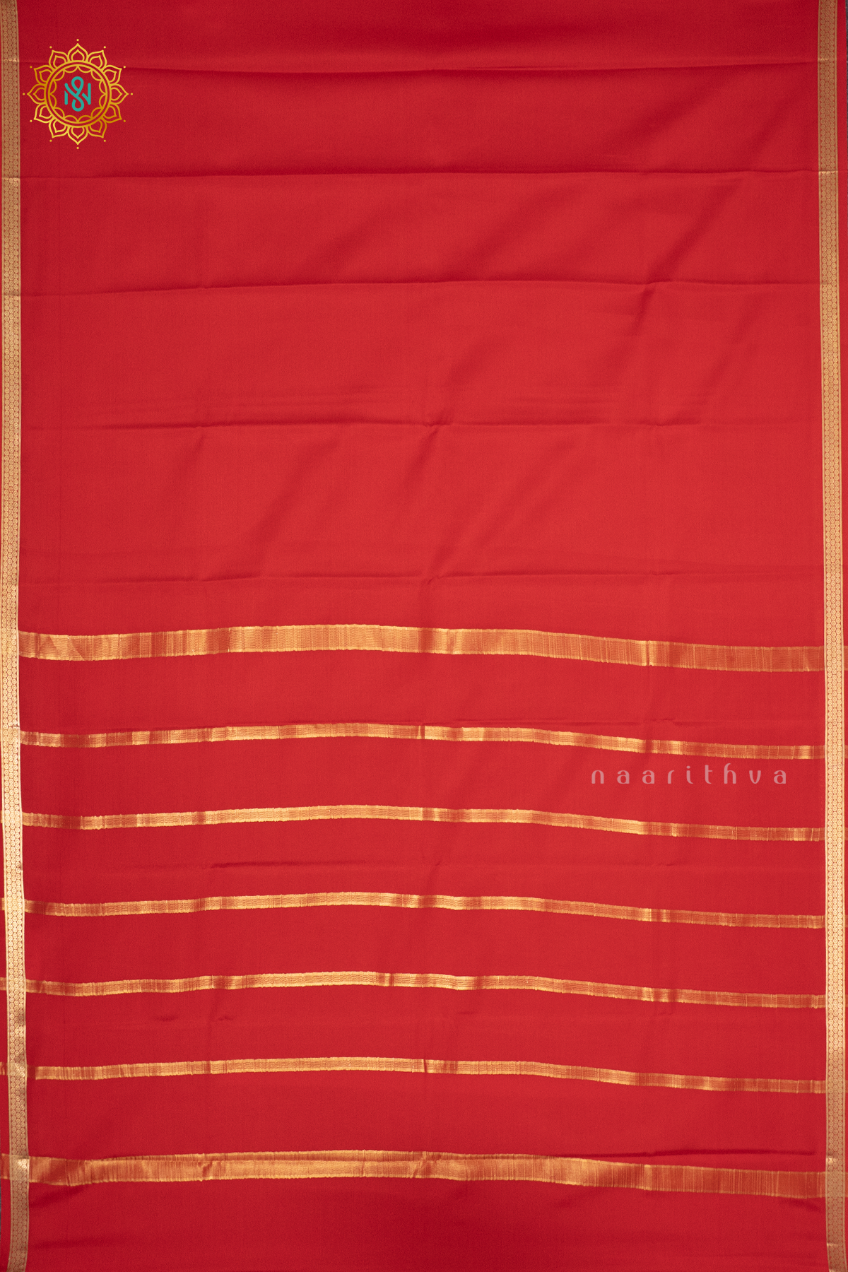 RED - PURE MYSORE CREPE SILK
