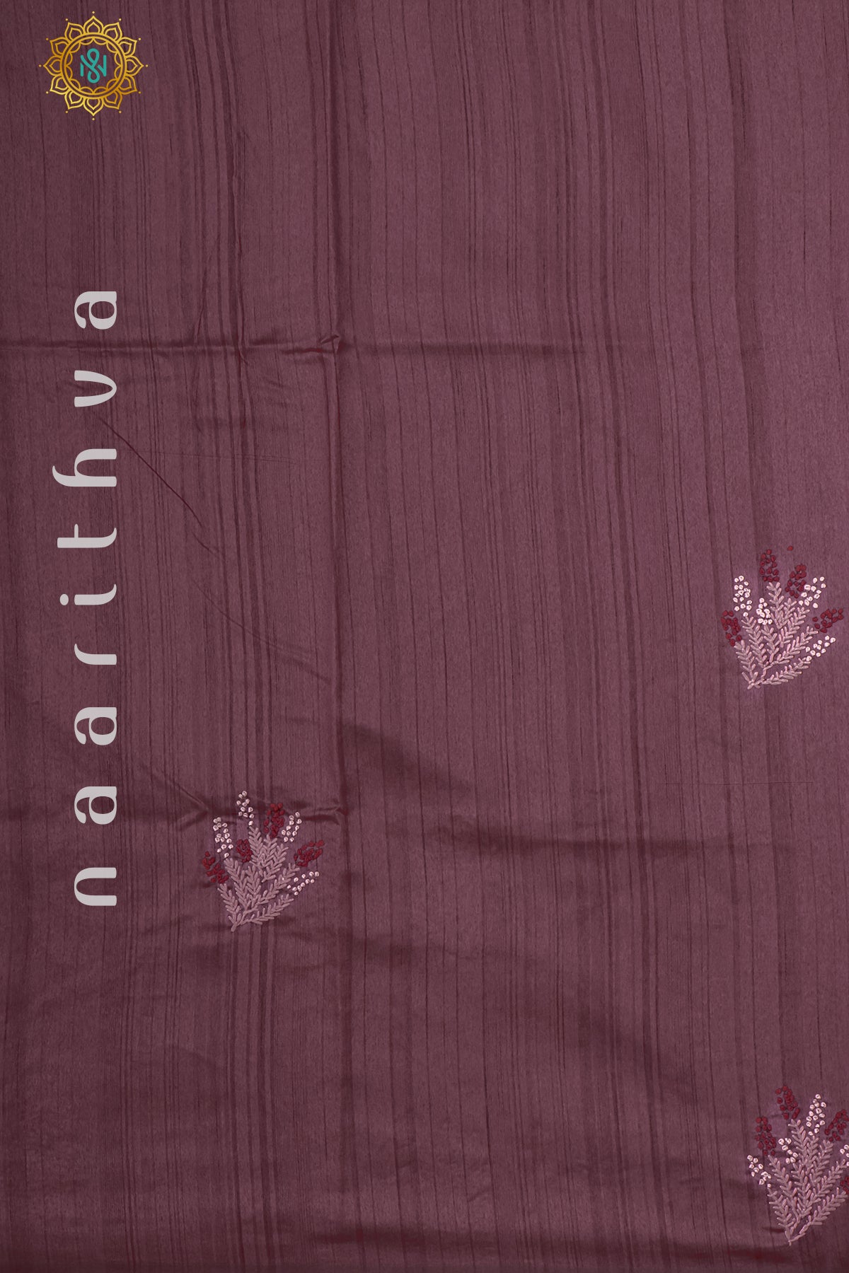 MAROON - TUSSAR SILK