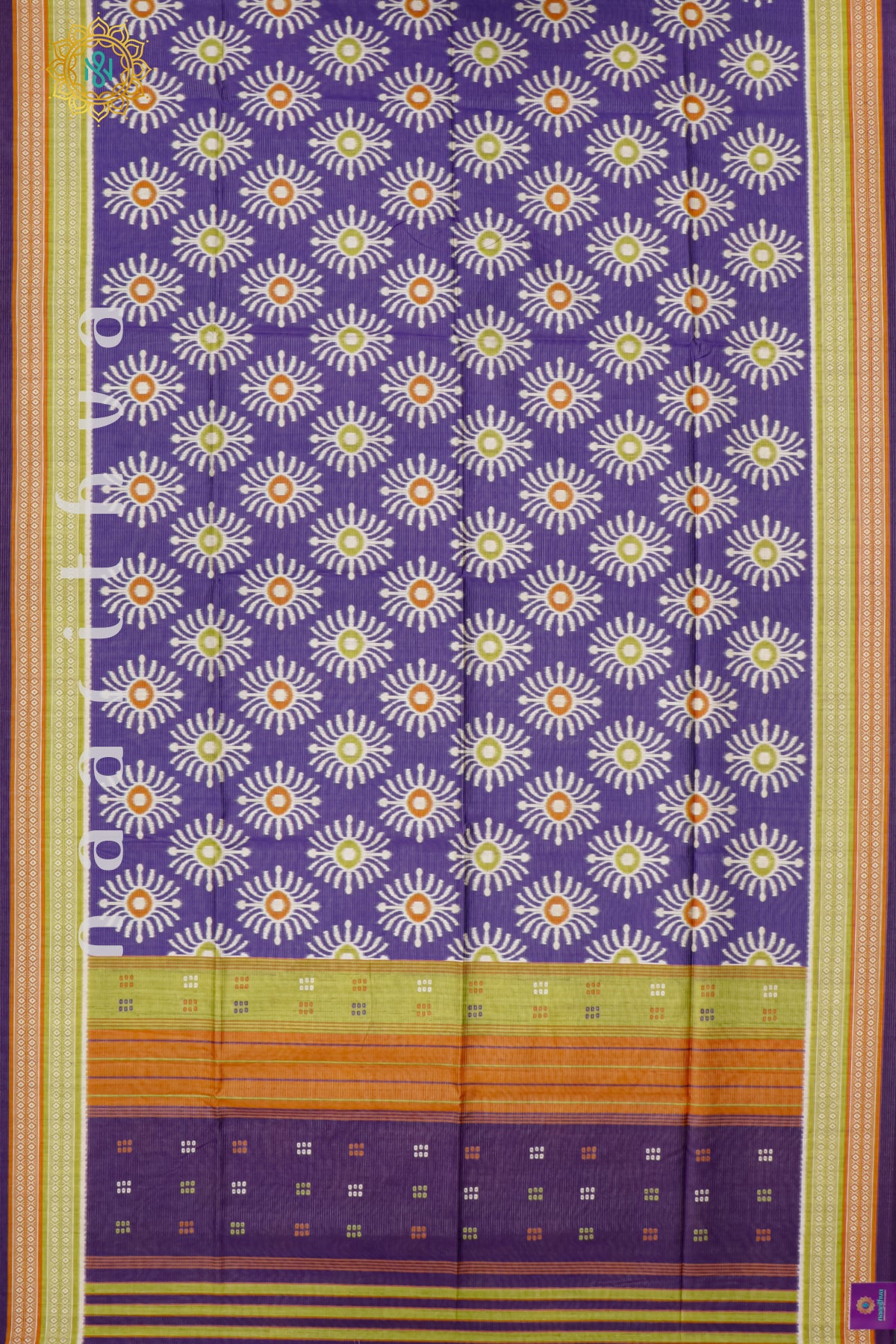 PURPLE - SEMI TUSSAR SILK