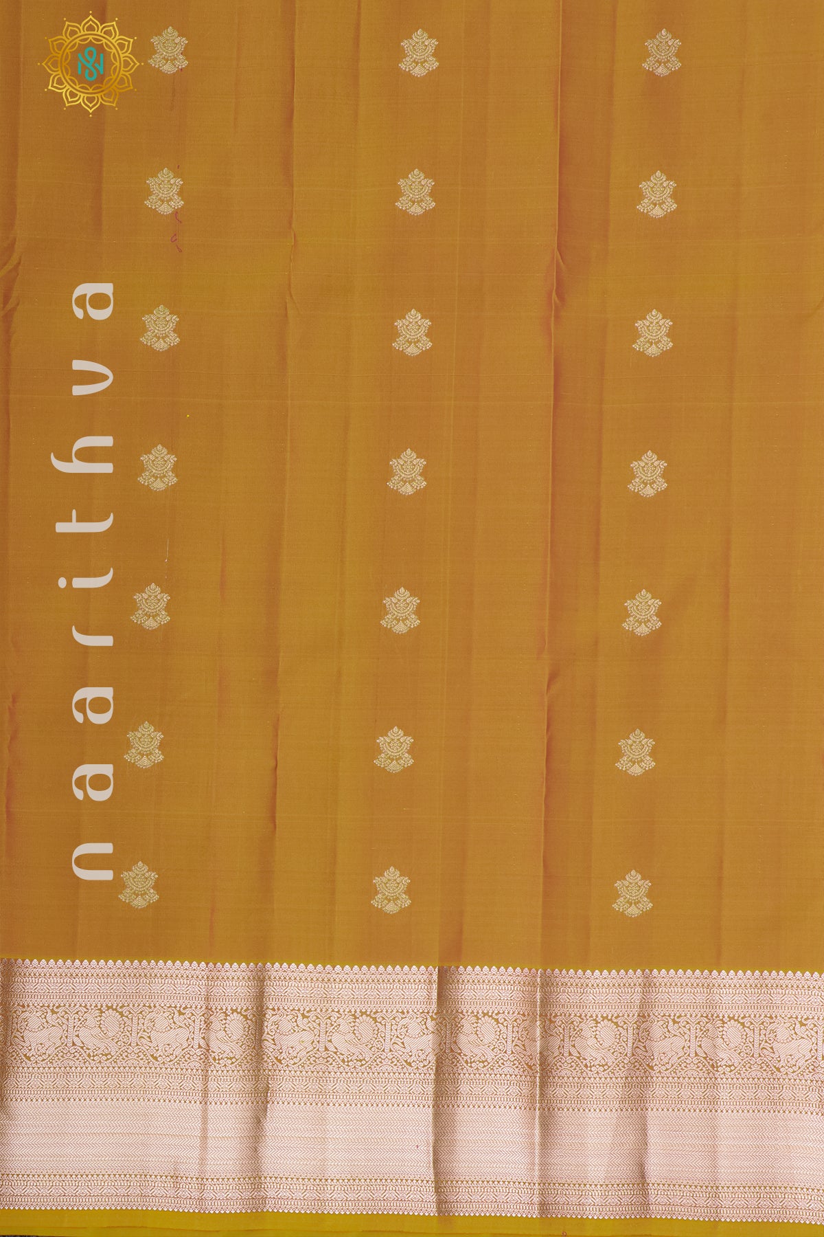 DUAL SHADE OF ORANGE WITH WINE - KANJIVARAM PURE MIX