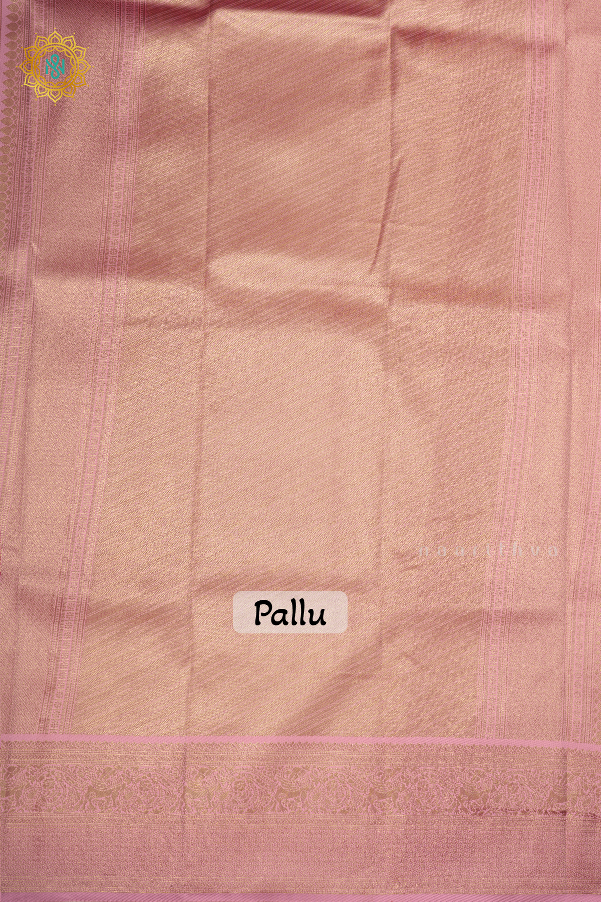 RANI PINK WITH LIGHT PINK - SEMI KANCHI