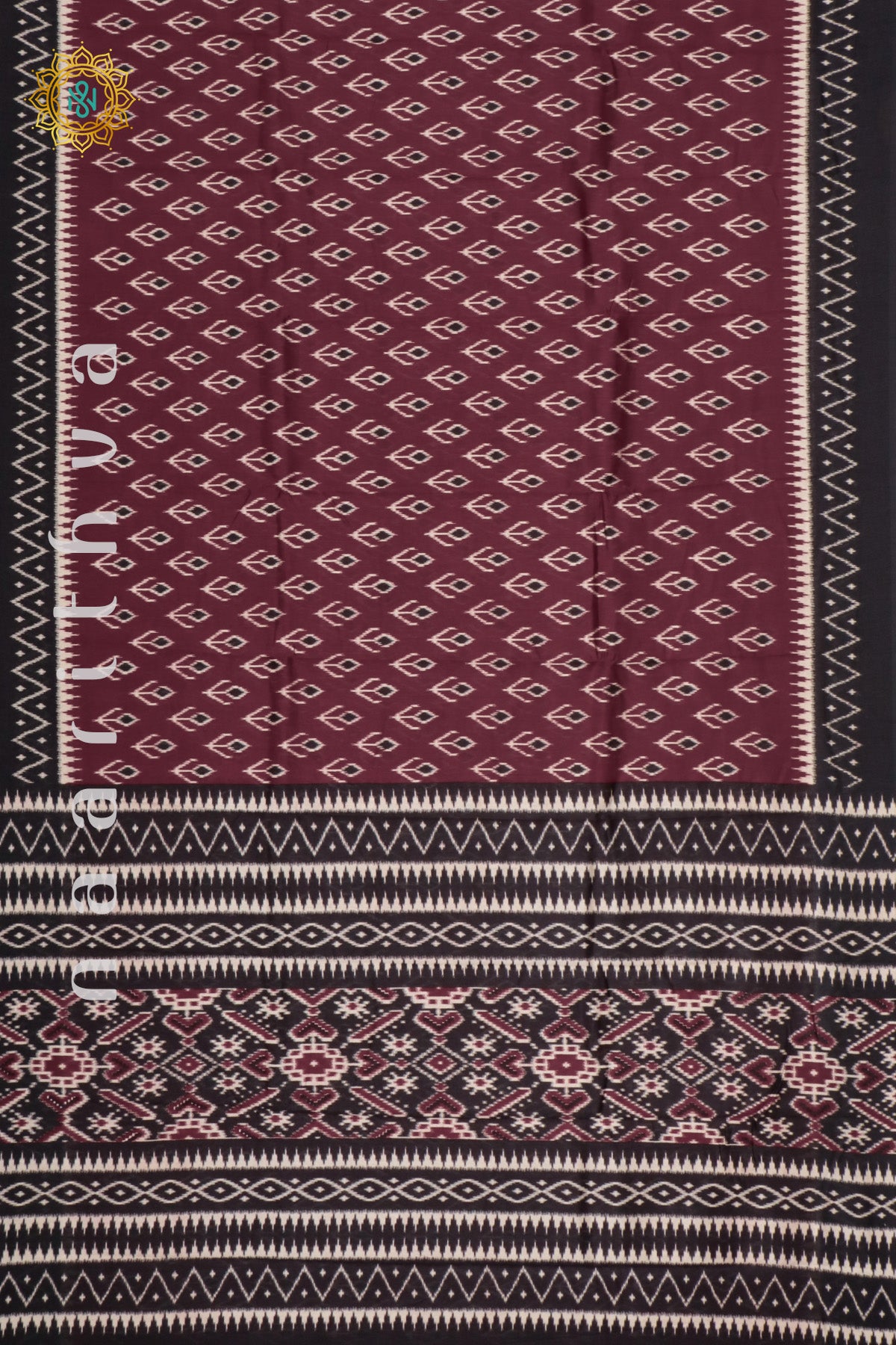 BROWN WITH BLACK - DOLA SILK