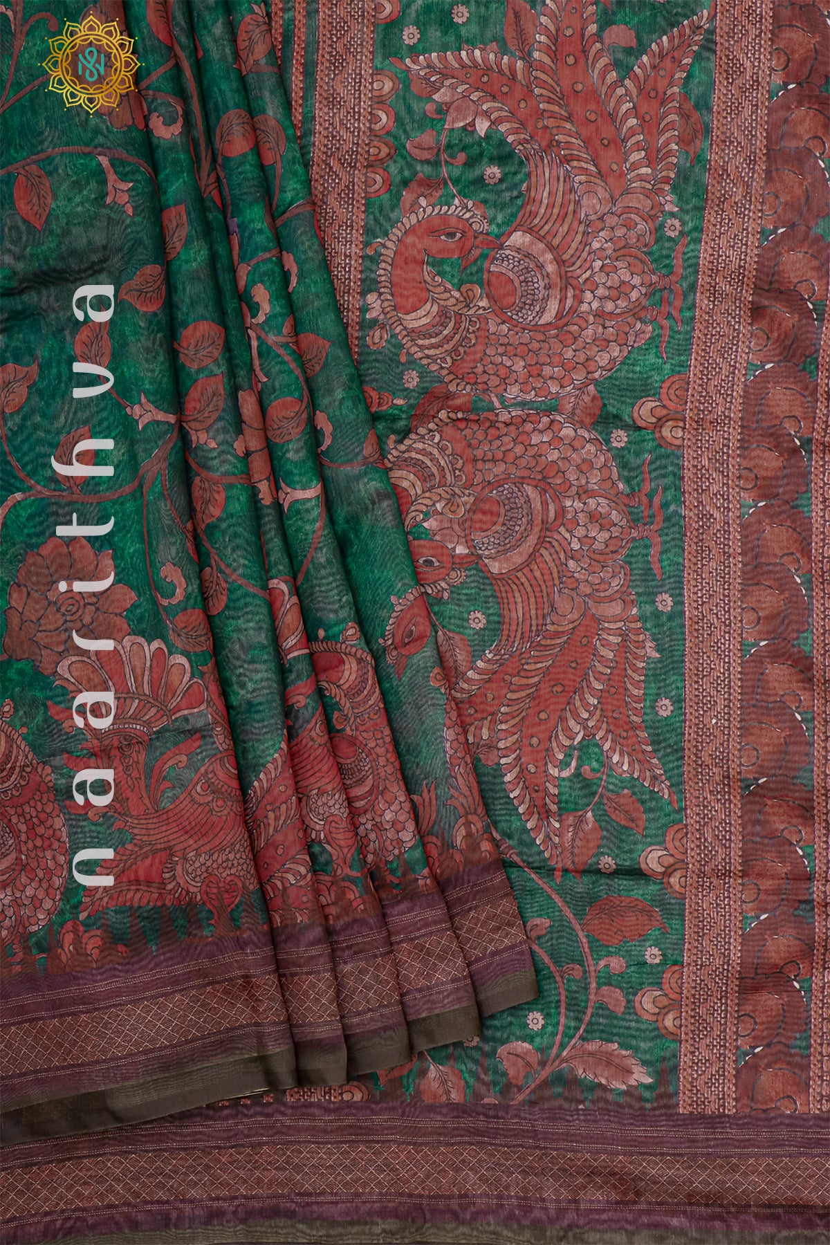 GREEN - CHANDERI SILK COTTON